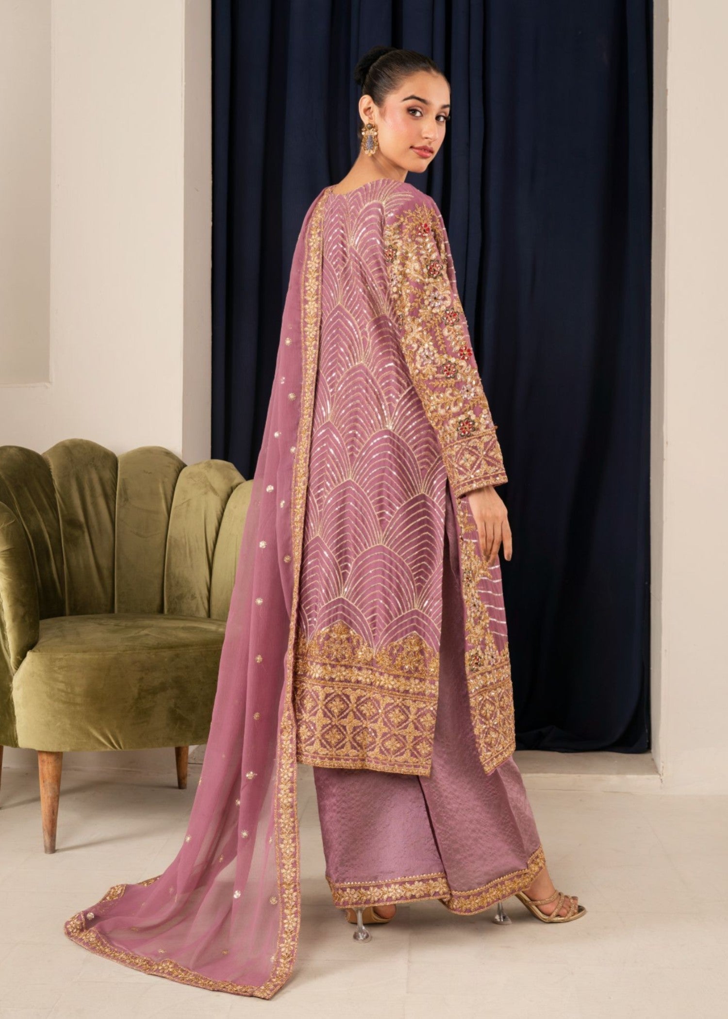 Al Burhan Apparel Maahi Lilac Women 3pcs