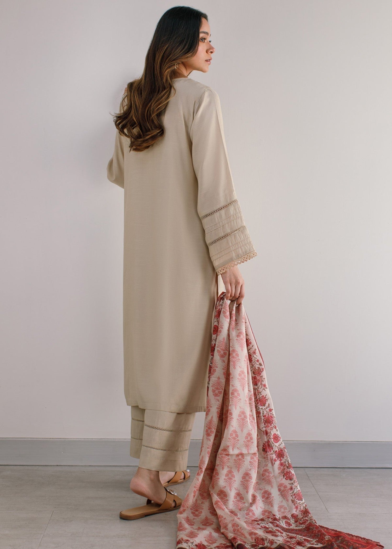 Peach Republic Raw Silk Dress 02 Women 3pcs