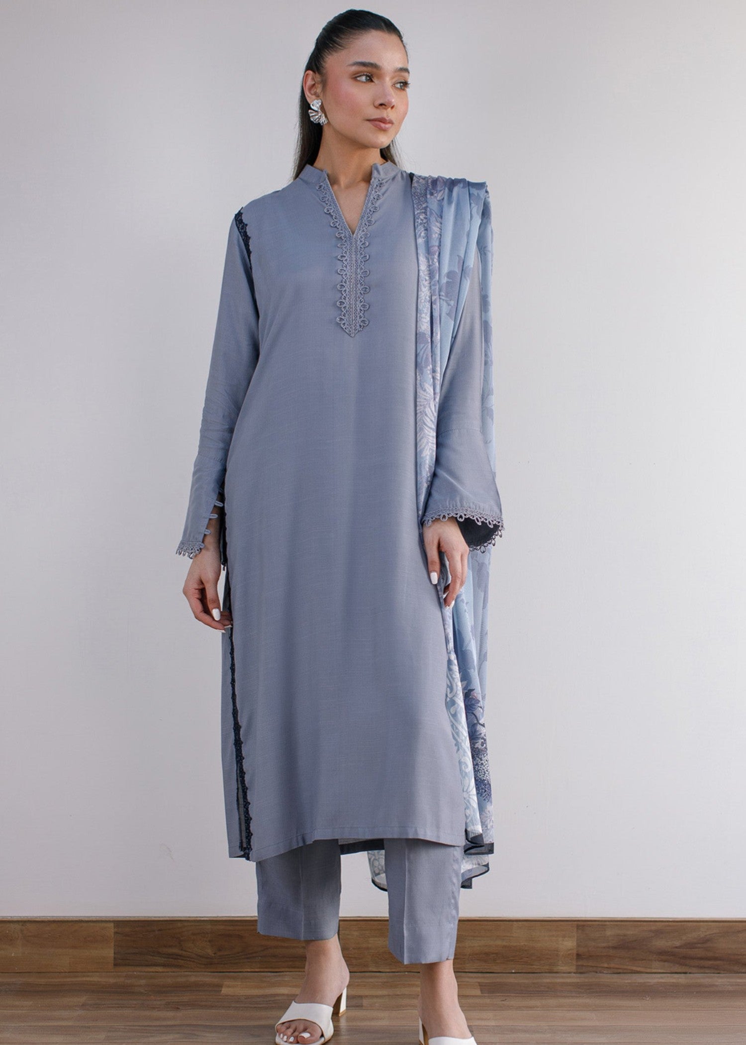 Peach Republic Raw Silk Dress 06 Women 3pcs