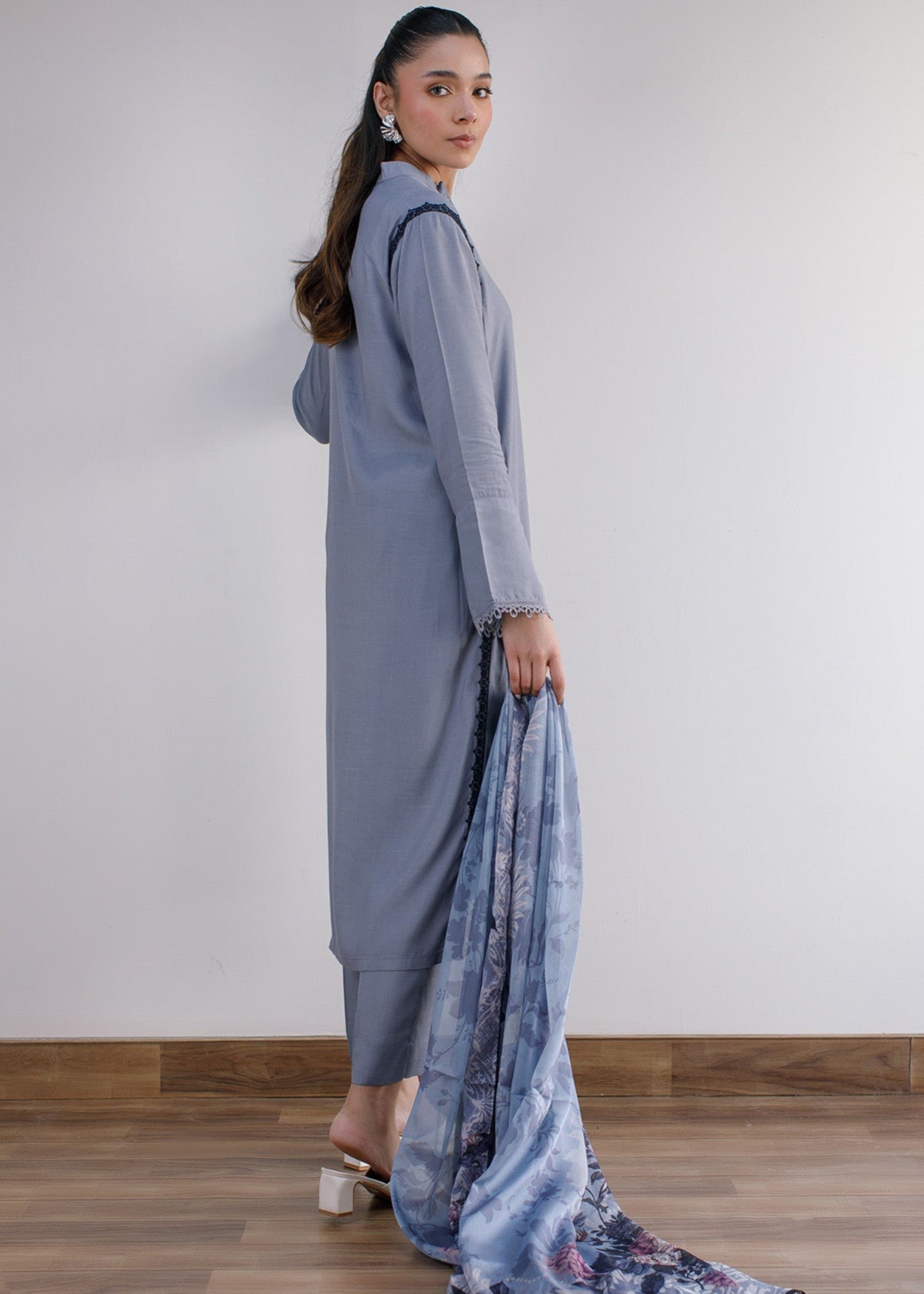 Peach Republic Raw Silk Dress 06 Women 3pcs