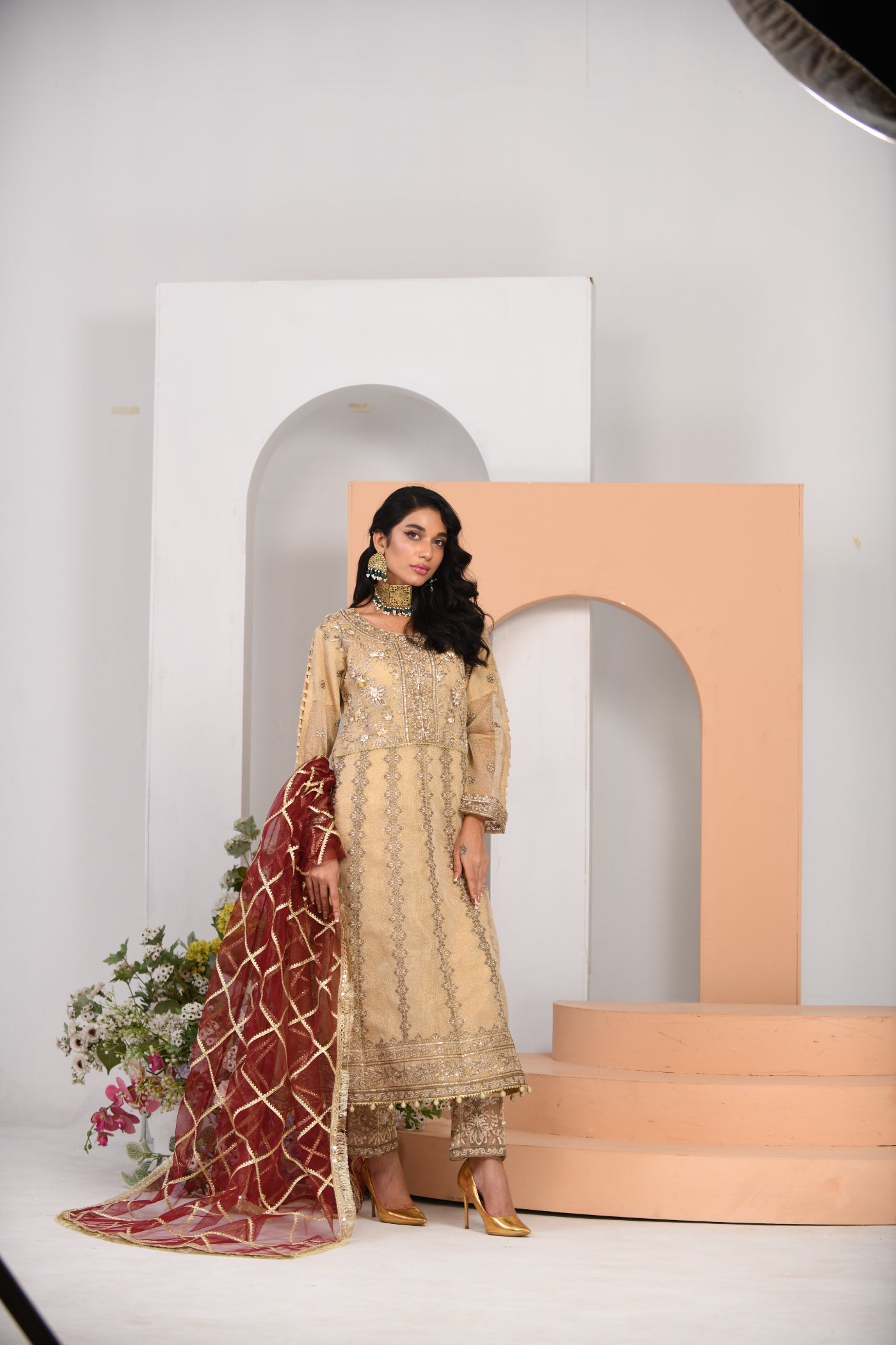 Zarqun 2325 beige Women 3pcs