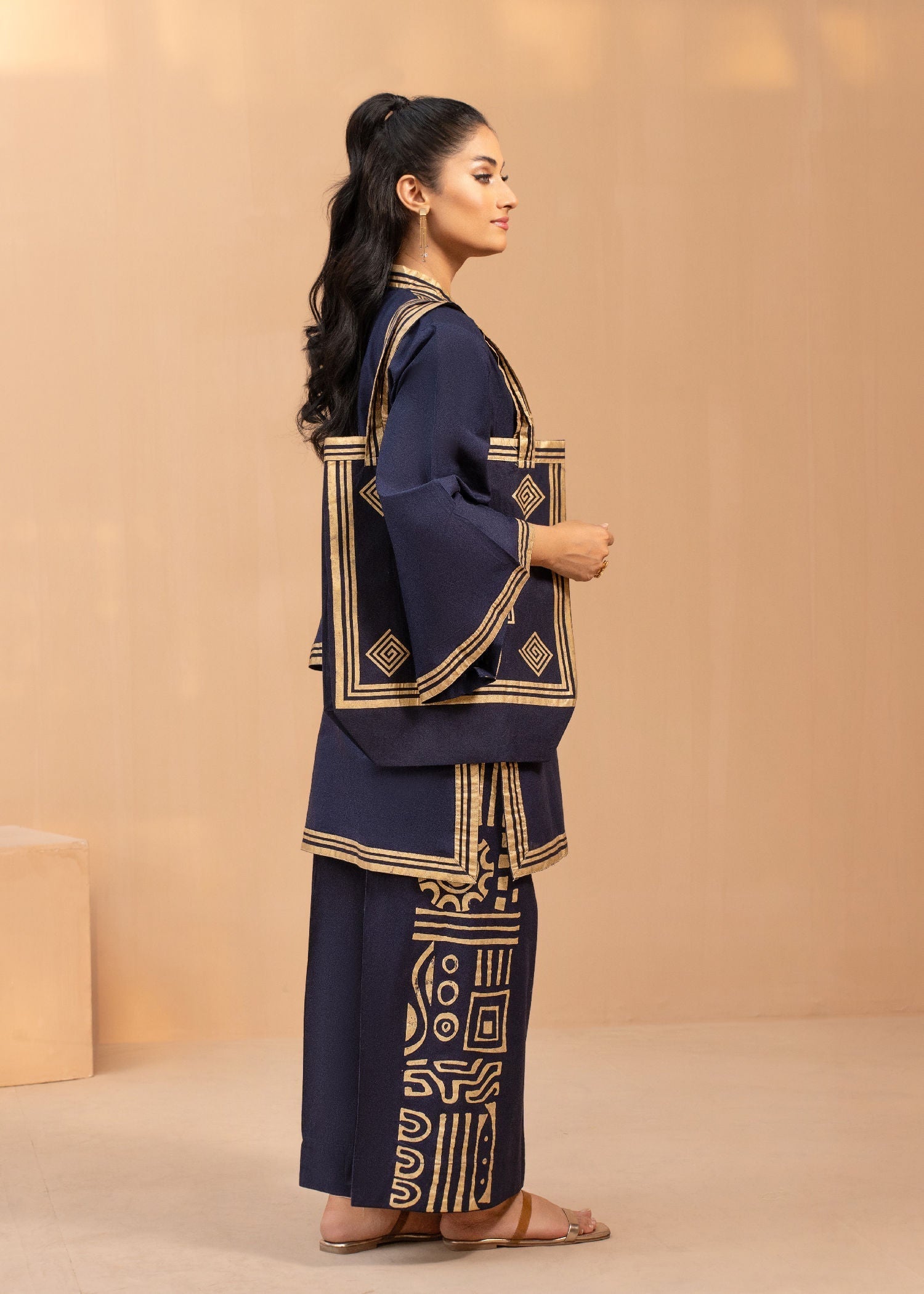 Sahibas By Mirza Retro (Blue) Women 3pcs