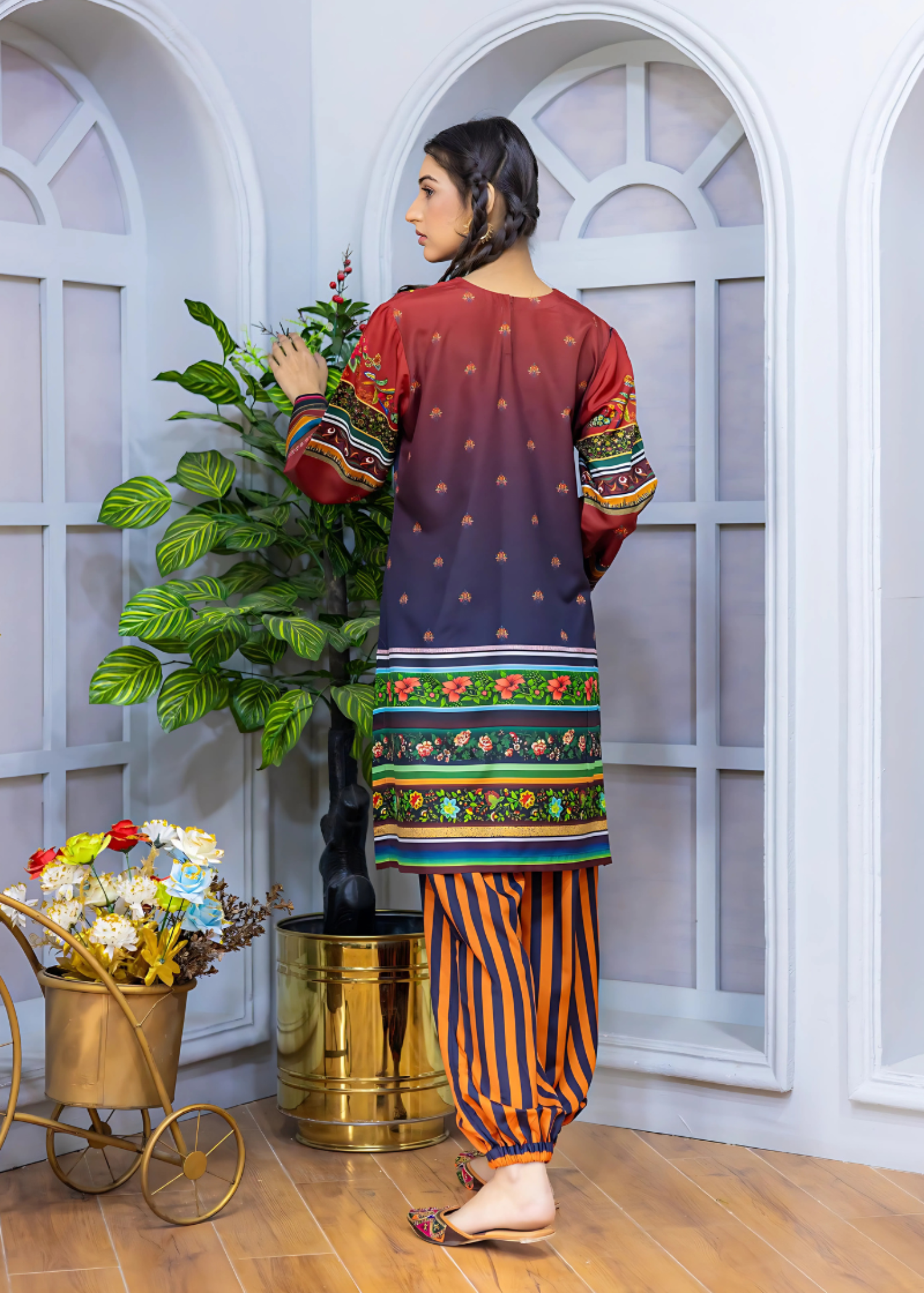 Posheri Spice Stripes Women 2pcs