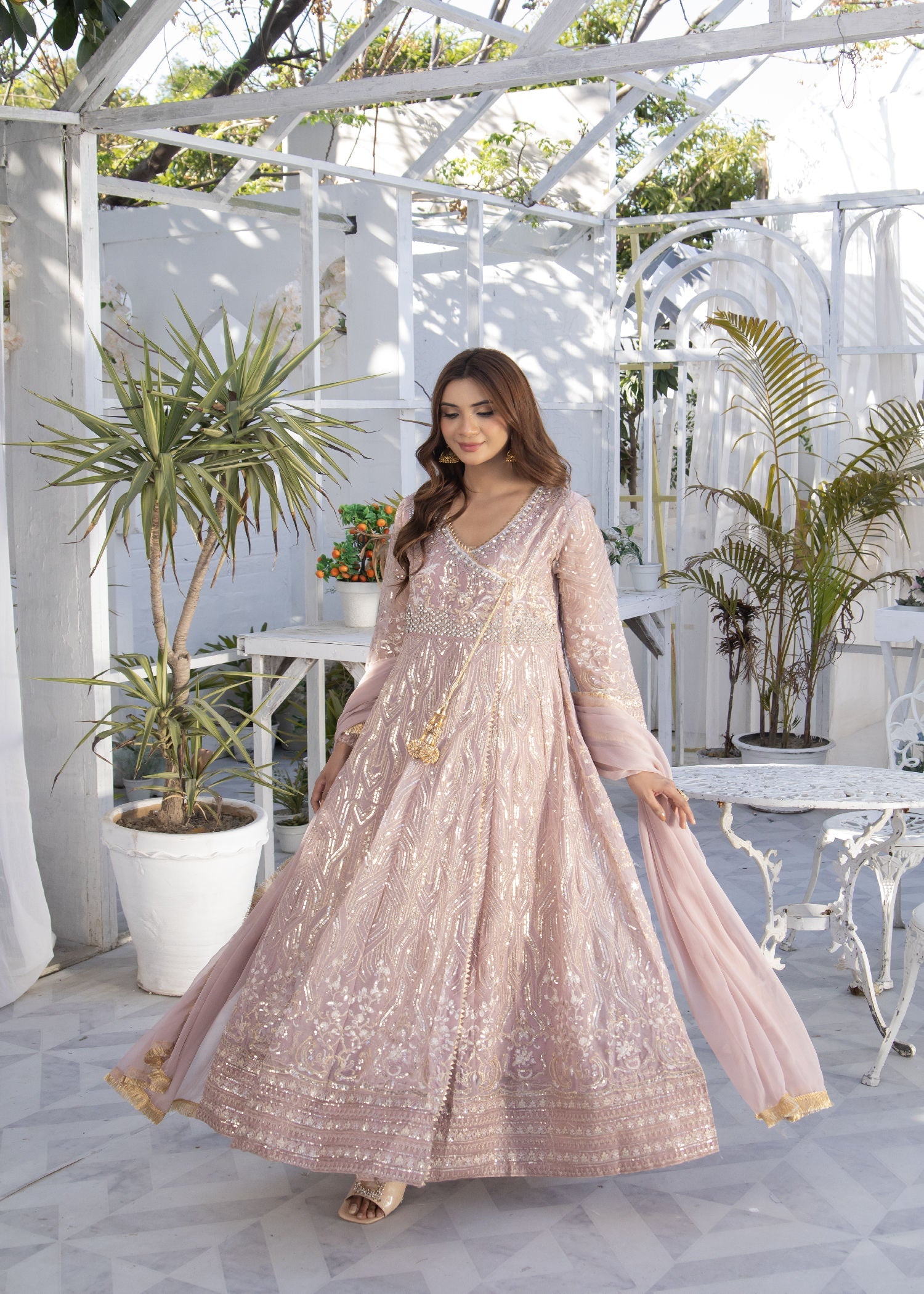 Manahils KURTI 105 LILAC Women 3pcs