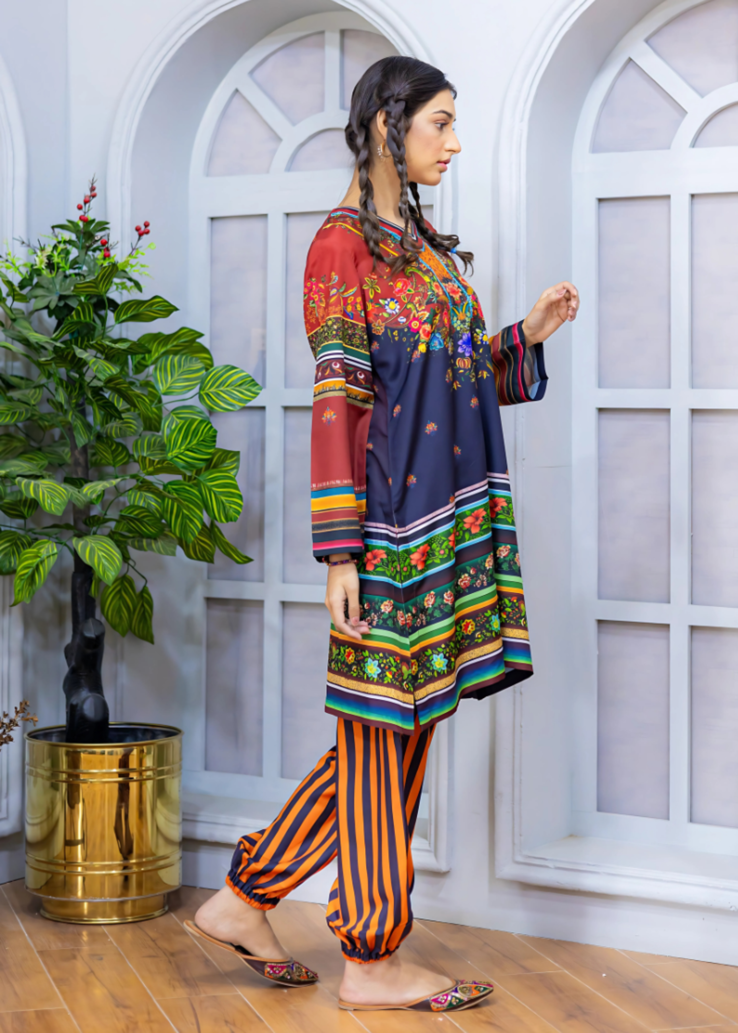 Posheri Spice Stripes Women 2pcs