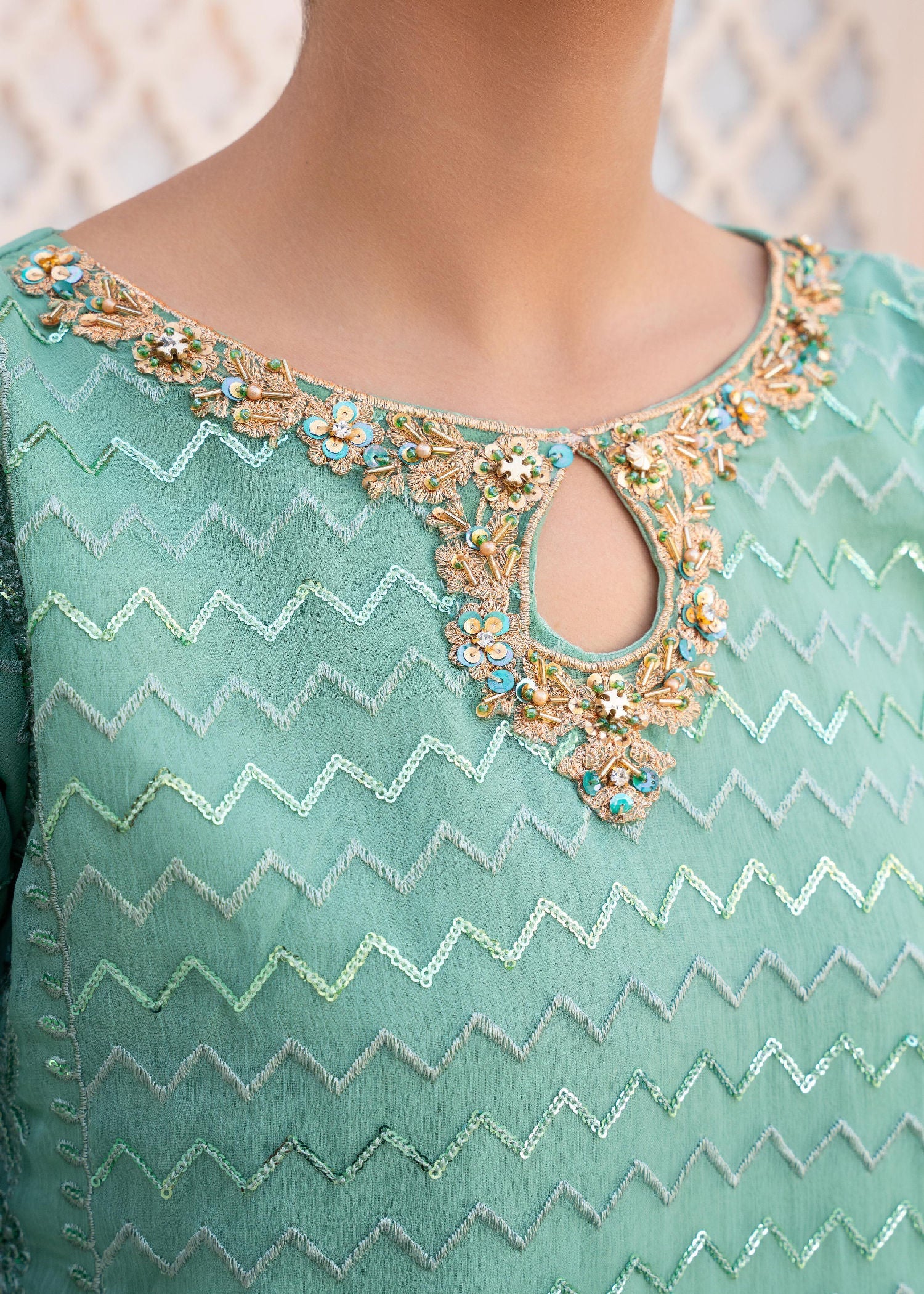 Mishkaat Clothing Ayezel Pistachio Women 3pcs