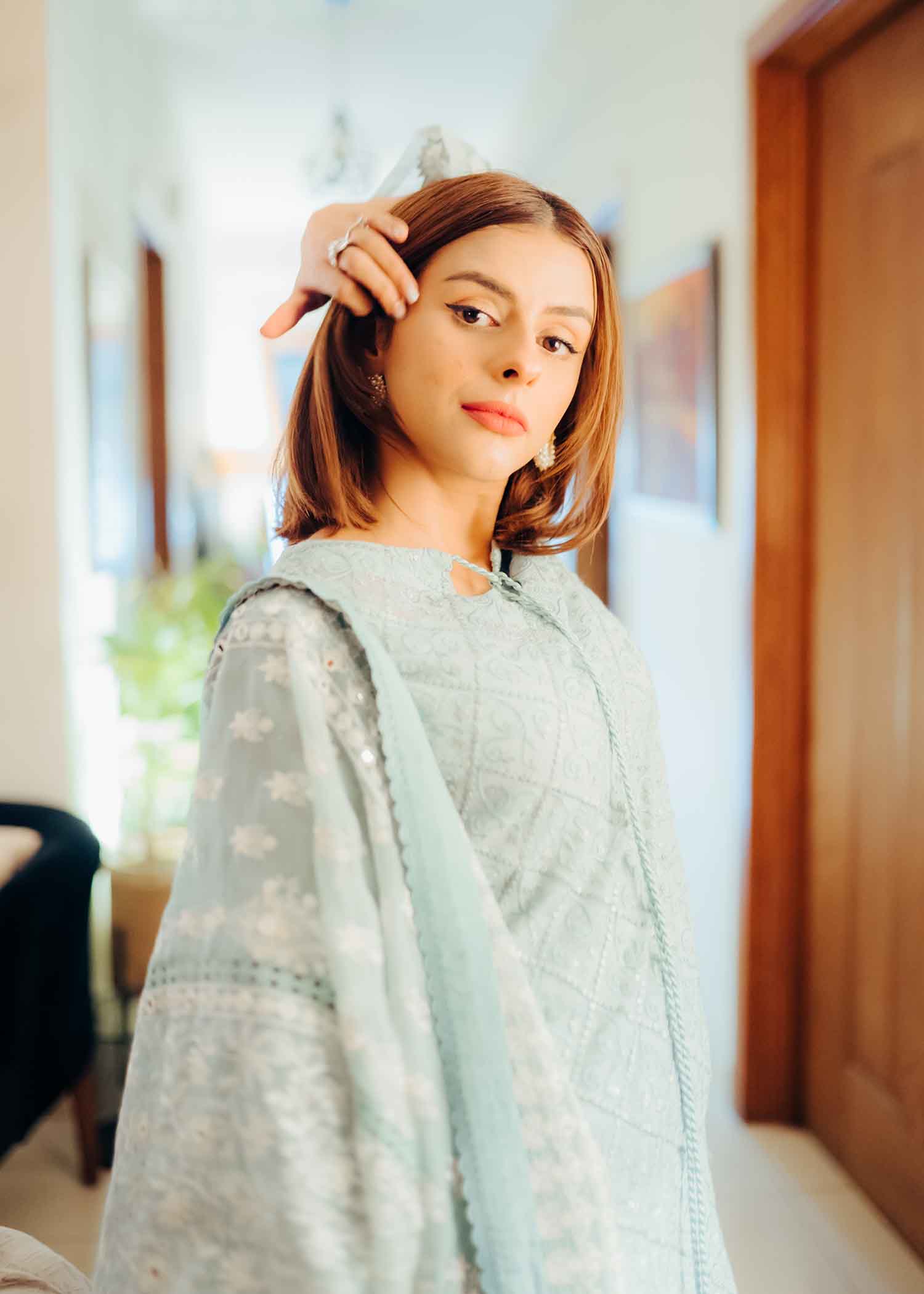 Rang-e-Haya Wilbur (Coral Blue) Women 4pcs