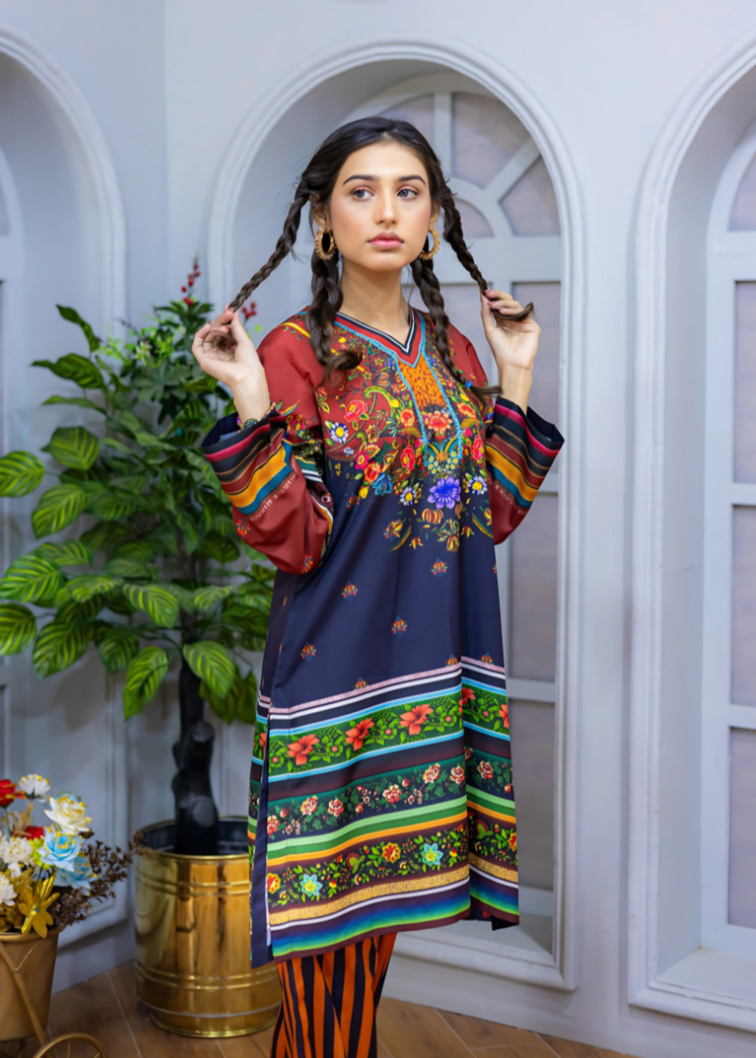 Posheri Spice Stripes Women 2pcs