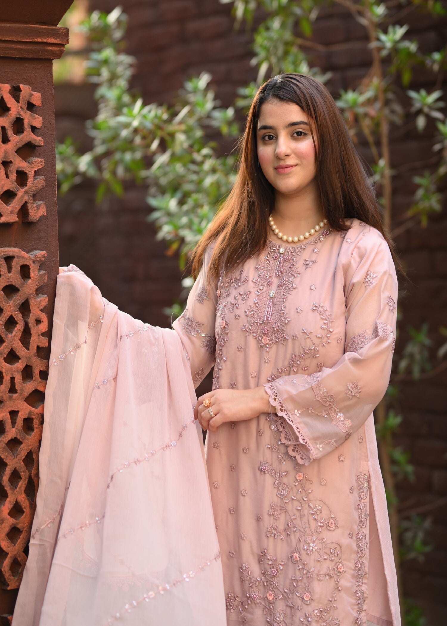 Four Season Boutique NIMRA Chiffon Lavender Women 3pcs