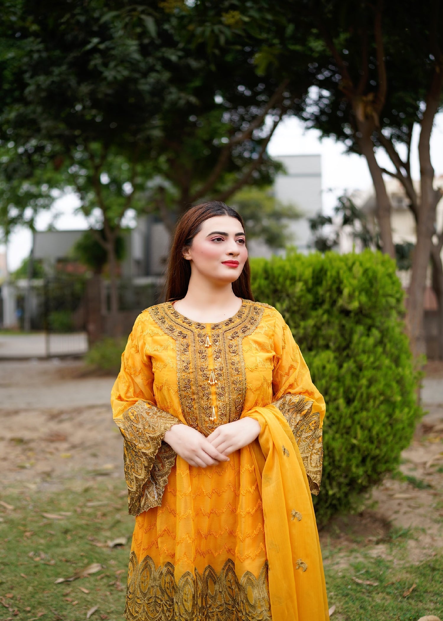 Four Season Boutique RANGOLI FROK MUSTARD Women 3pcs