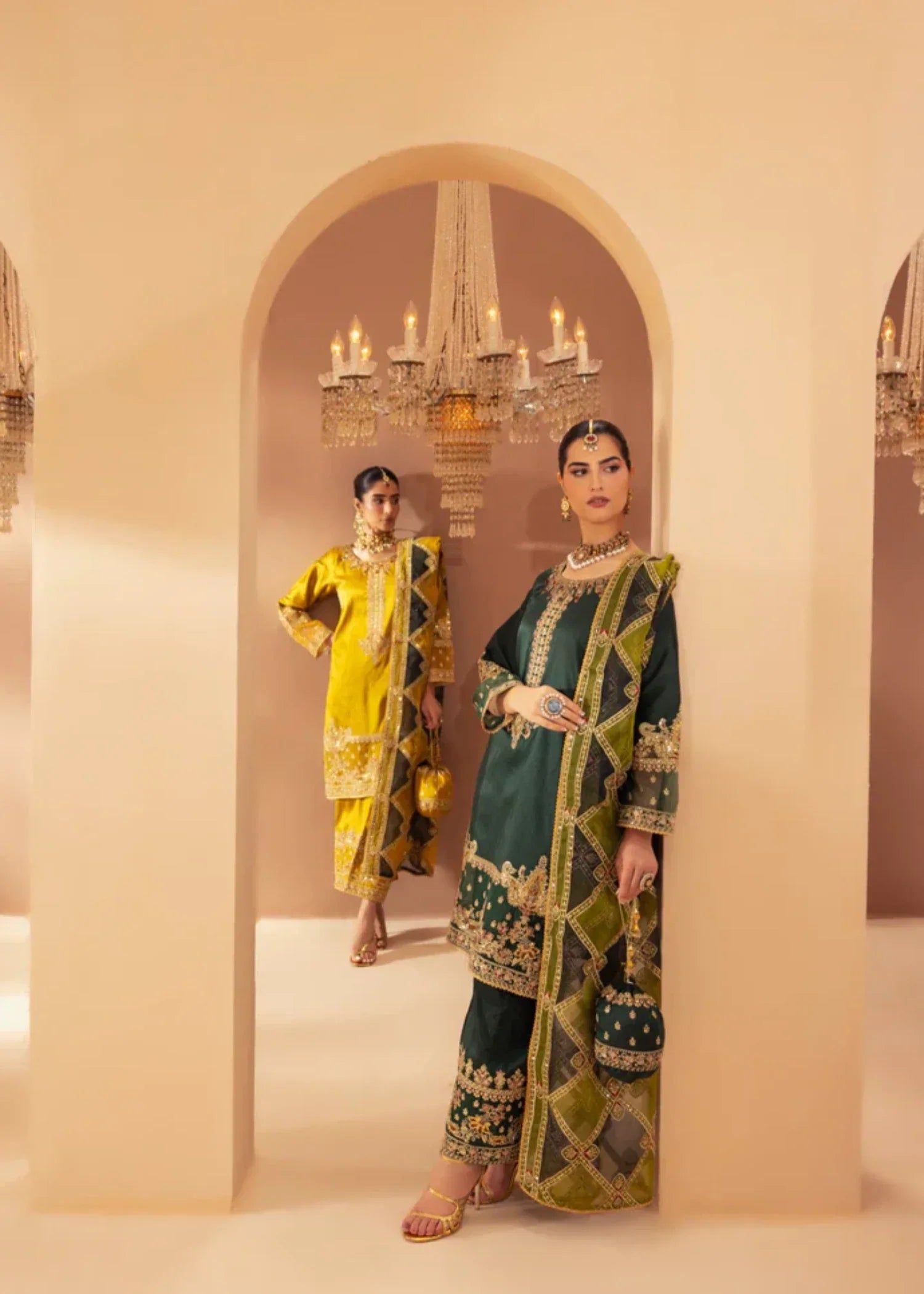 Mohagni MGS 26 RAW SILK STITCHED Women 3pcs