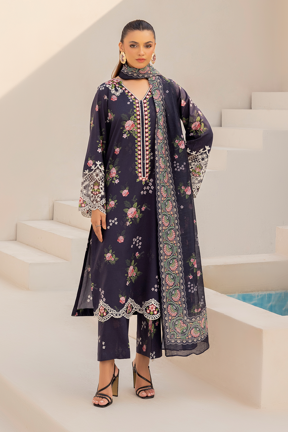Esra Embroidered Lawn DT 25 09 Women 3pcs