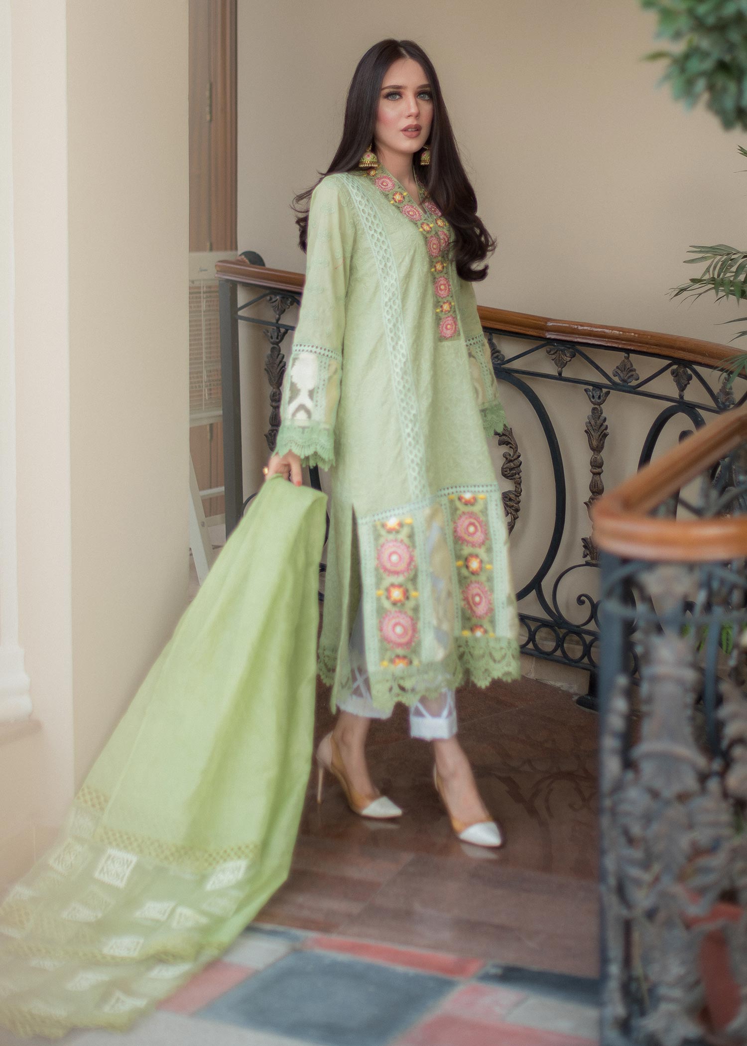 Rj’s Pret SHEEN GREEN Women 2pcs