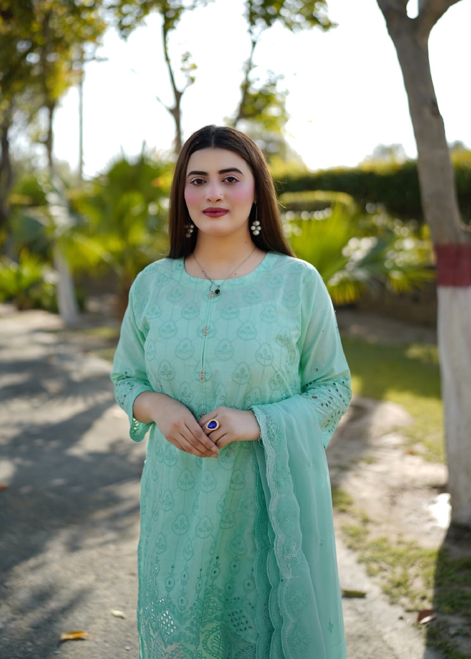 Four Season Boutique Forever Cotton Aqua Blue Women 3pcs