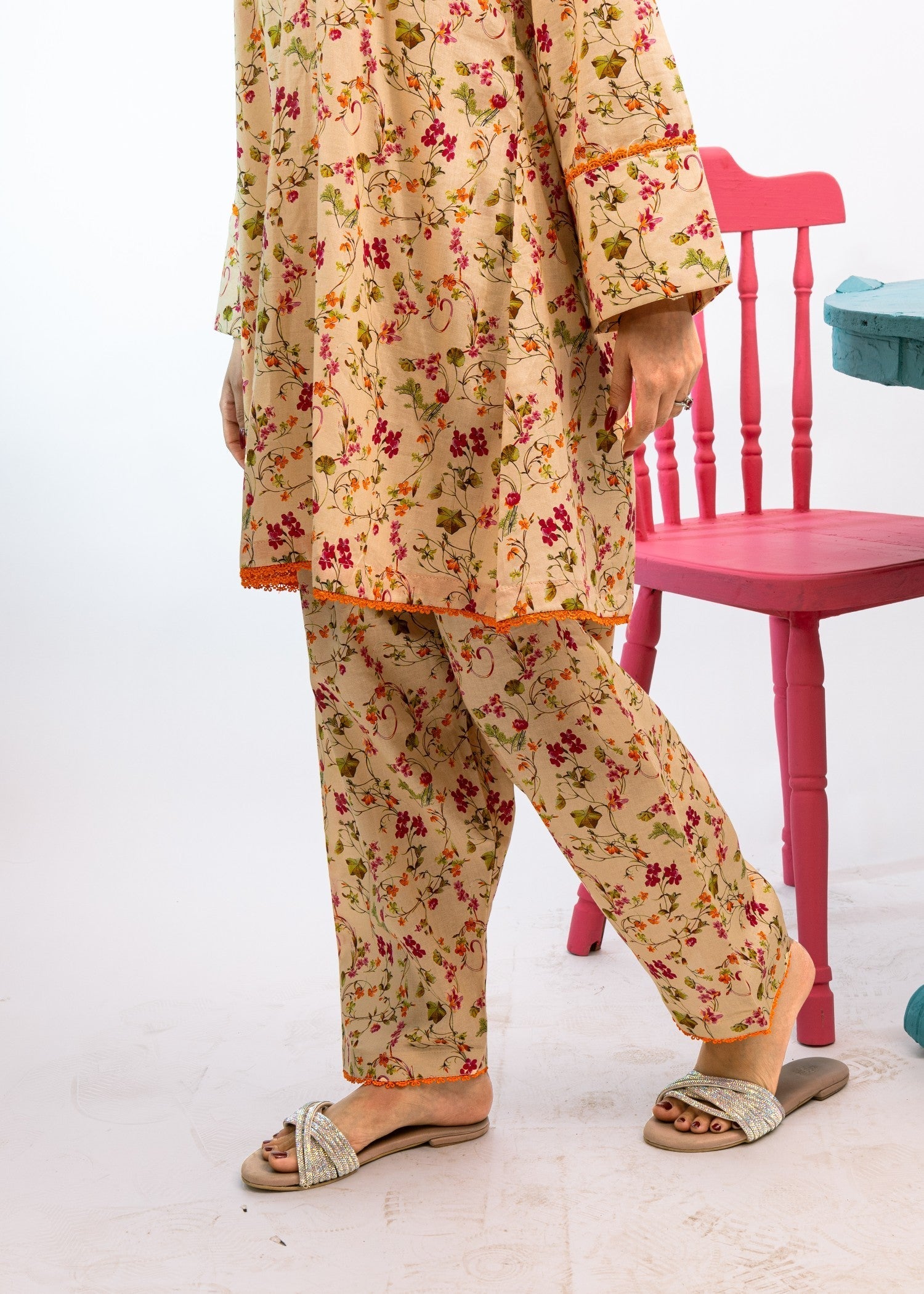 Mahrukh Gul Couture & Rakhtaa Dreamy Peach 009 Women 2pcs