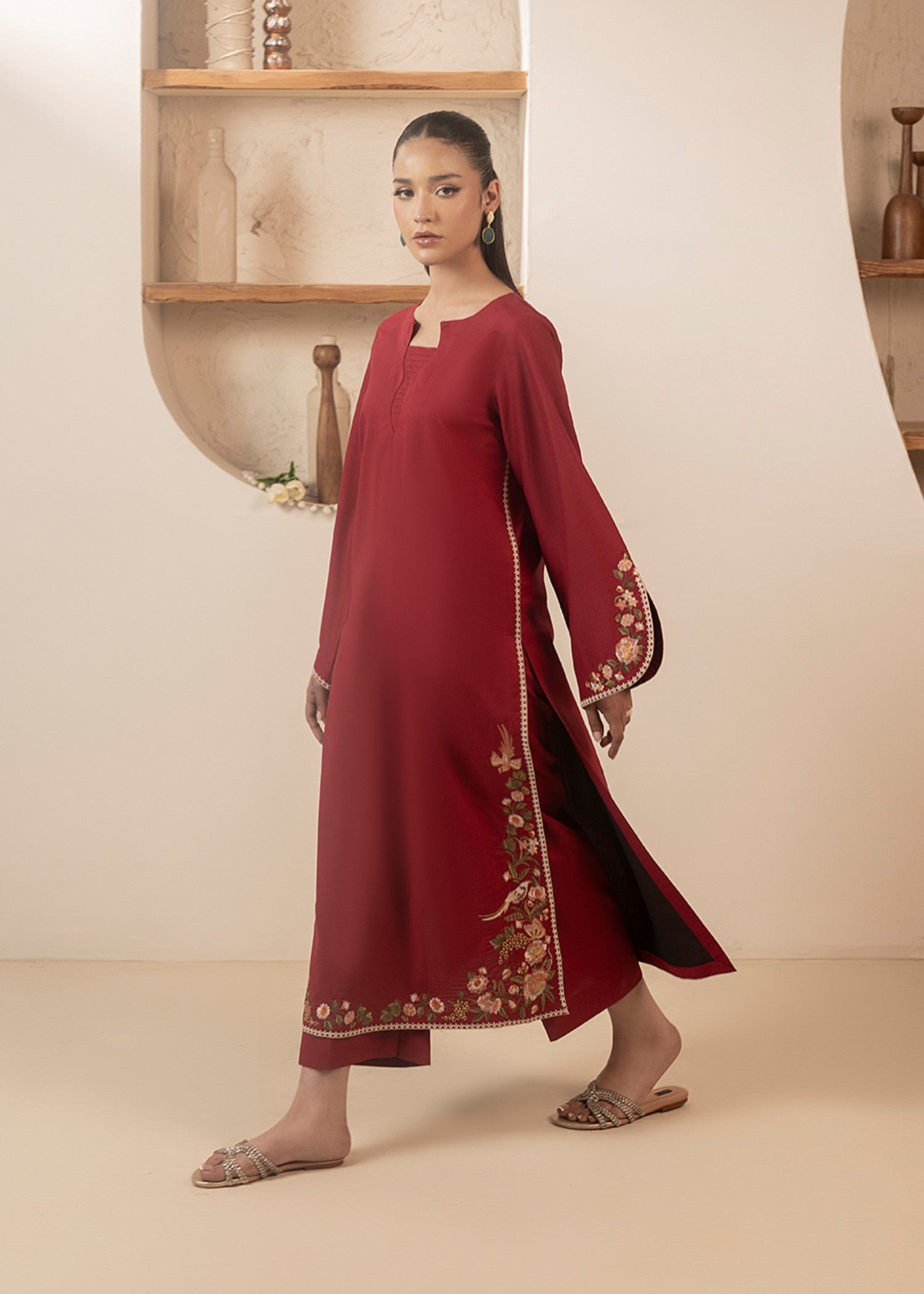 Cinq Apparel Cranberry Women 2pcs