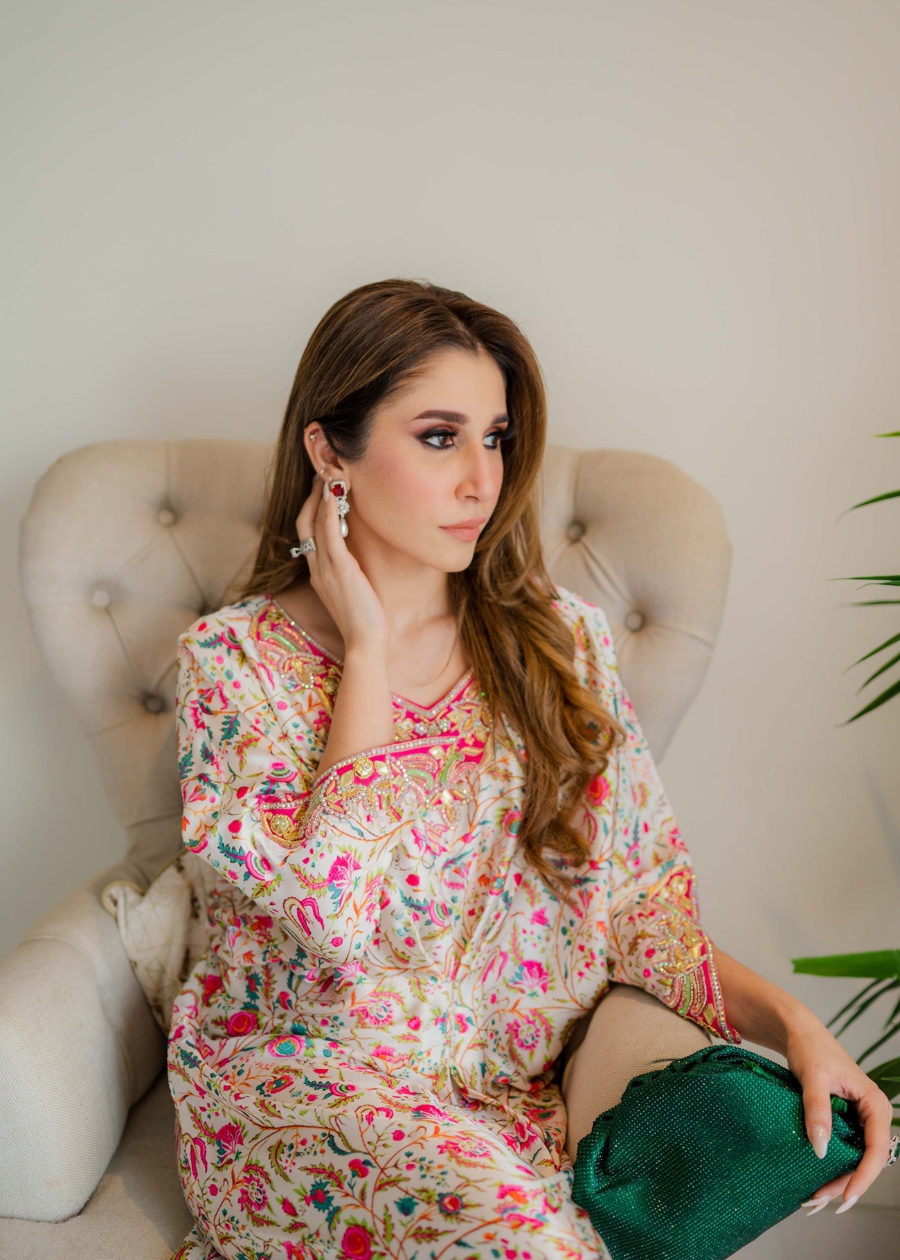 Sammy K Printed Caftan style 5 Women 1pcs