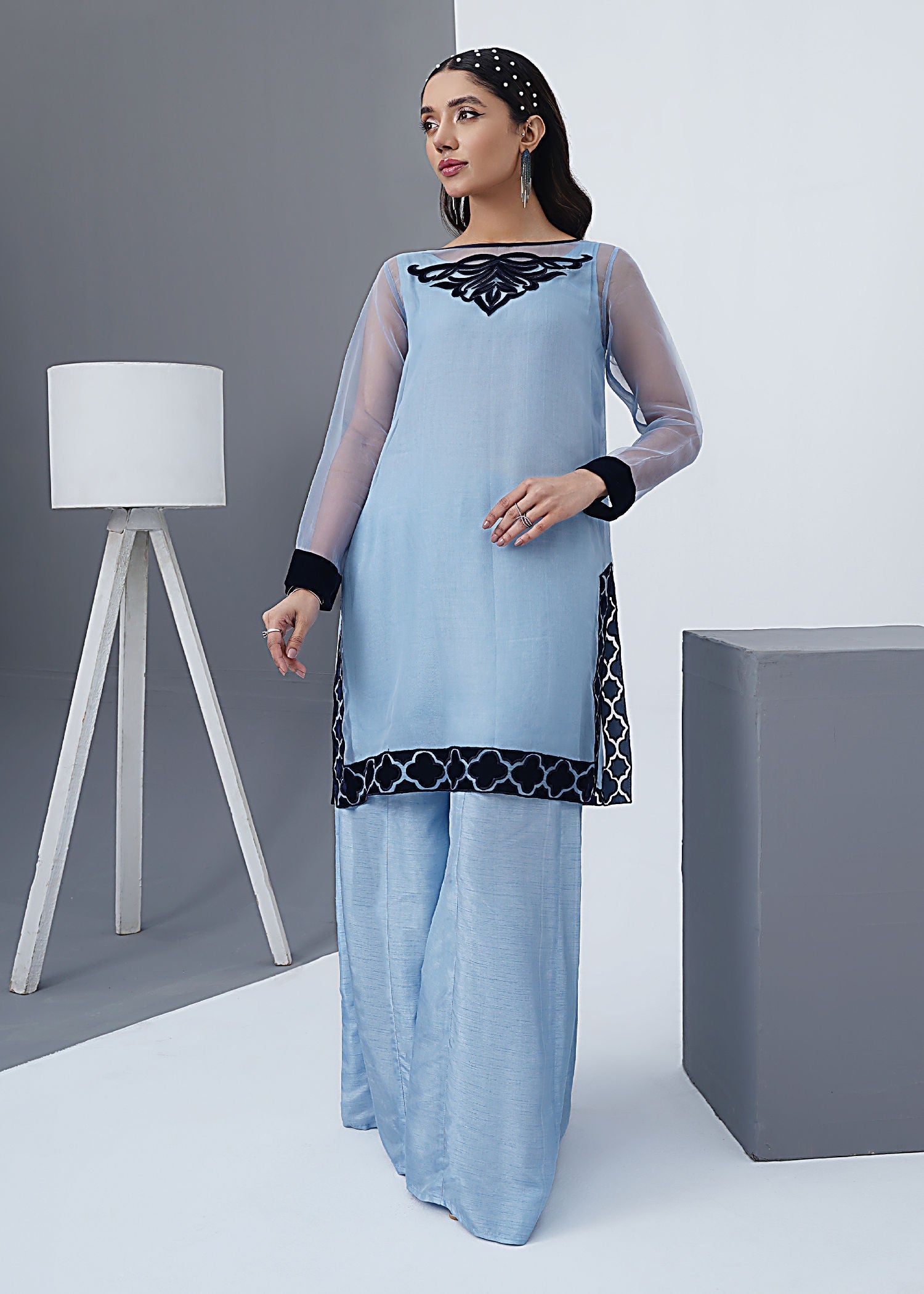 Shades By Abeeha Usman Aquamarine Women 2pcs