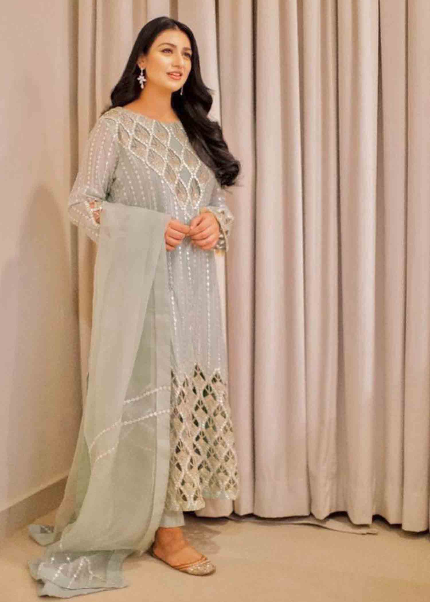 Rang-e-Haya Poppy (Pastel Blue) Women 4pcs