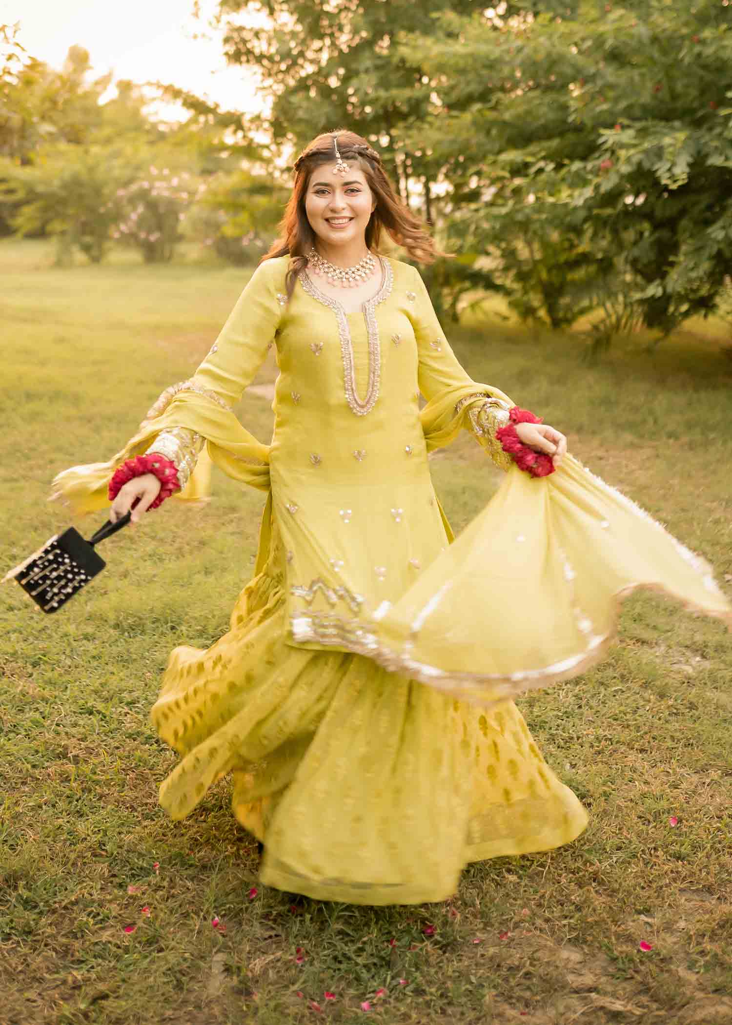 Rang-e-Haya Sarah Pairhan (Lime) Women 4pcs