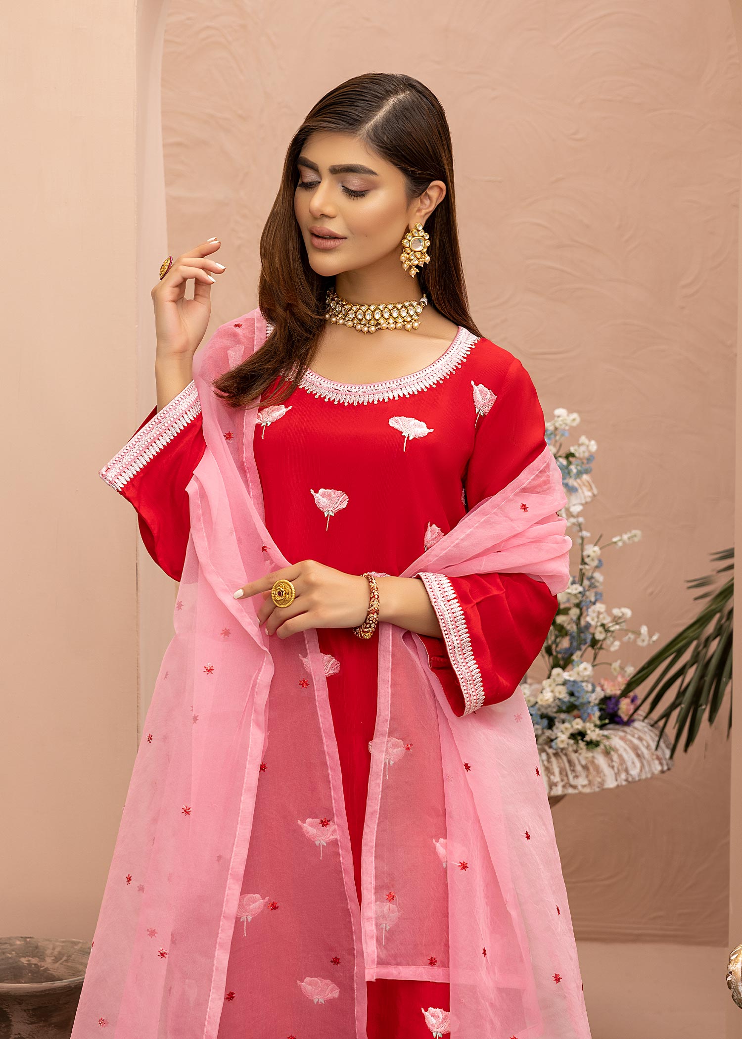 Asifa Asif Gulab Women 3pcs