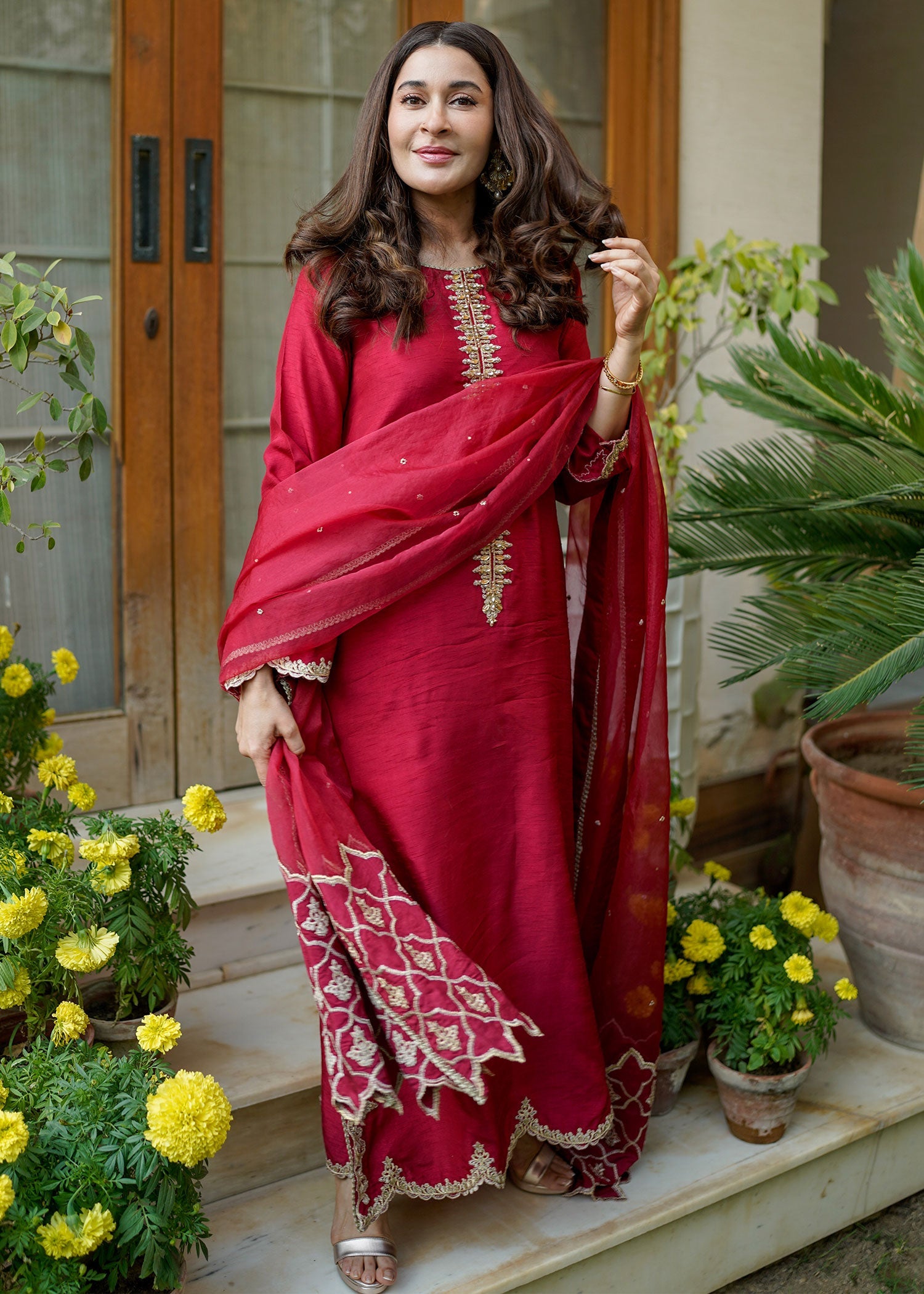 Rang-e-Haya Aina (fuchsia Pink) Women 3pcs