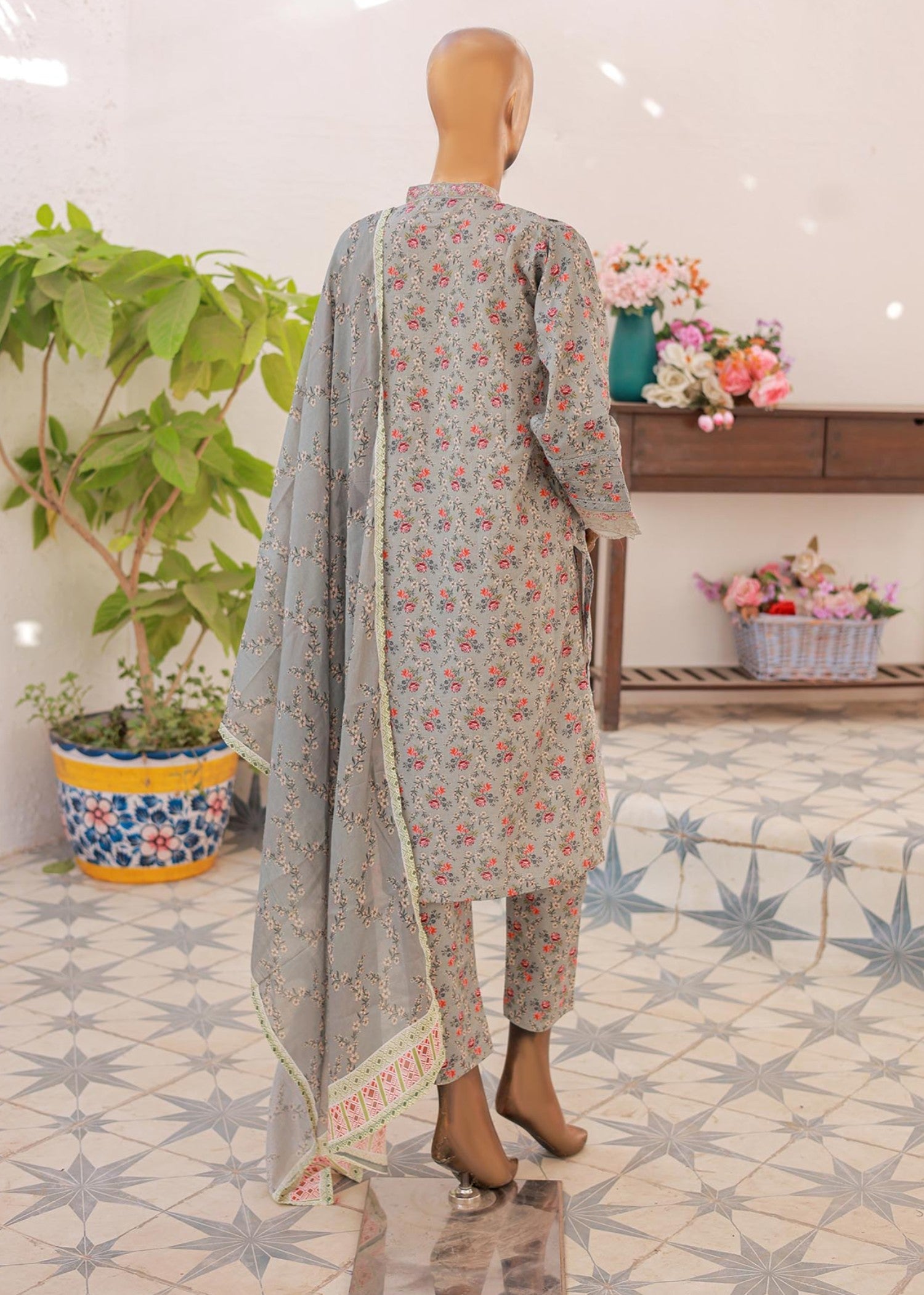 Suntex Fabrics – SILVER Festive Embroidered Women 3pcs