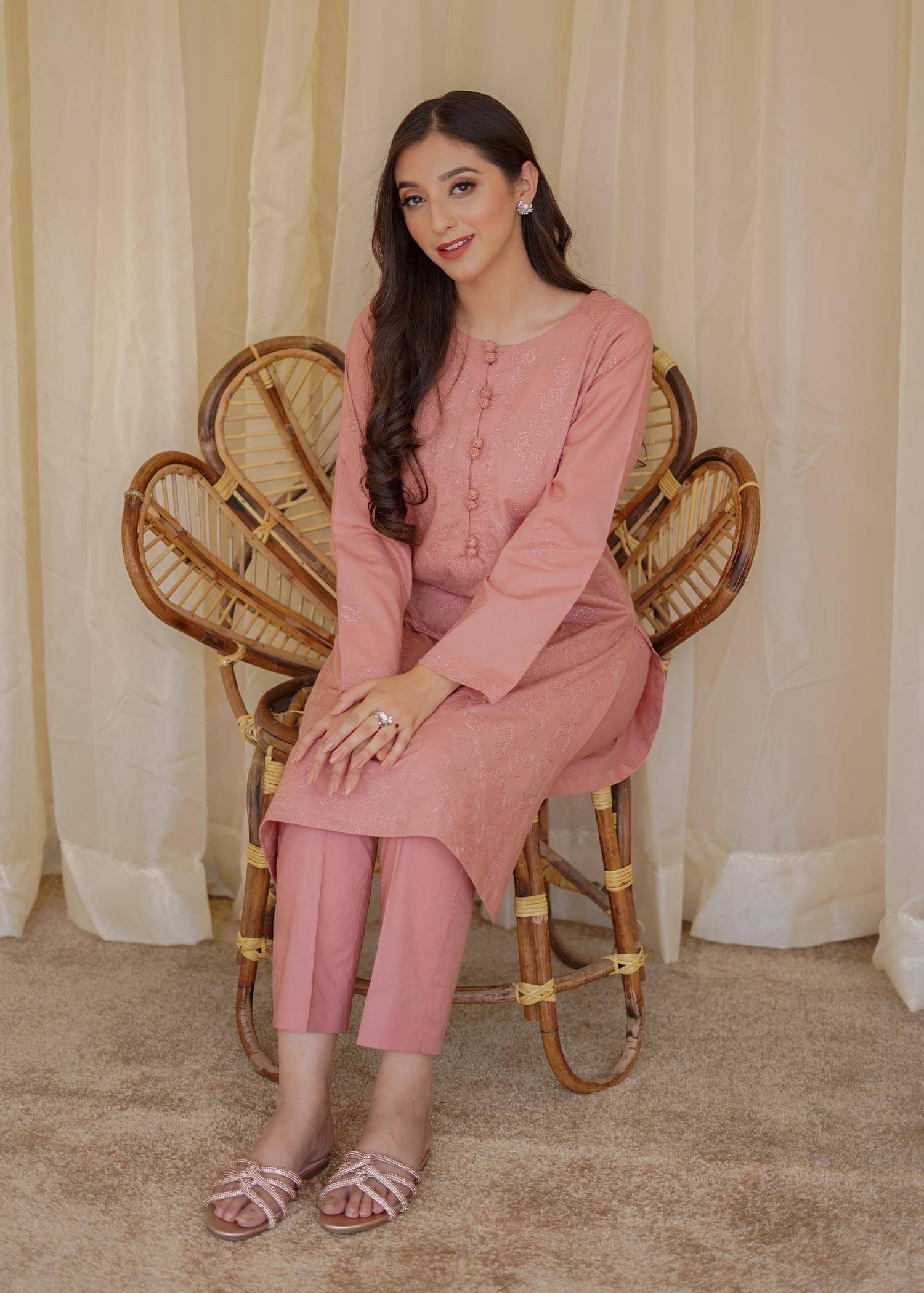 Aisling By Nirmal Tea Pink Women 2pcs