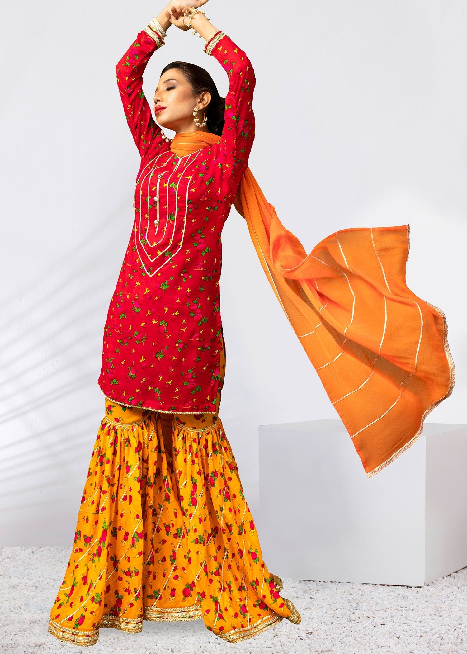 Nuqsh Pret Swirling Fire NRN 010 Women 3pcs