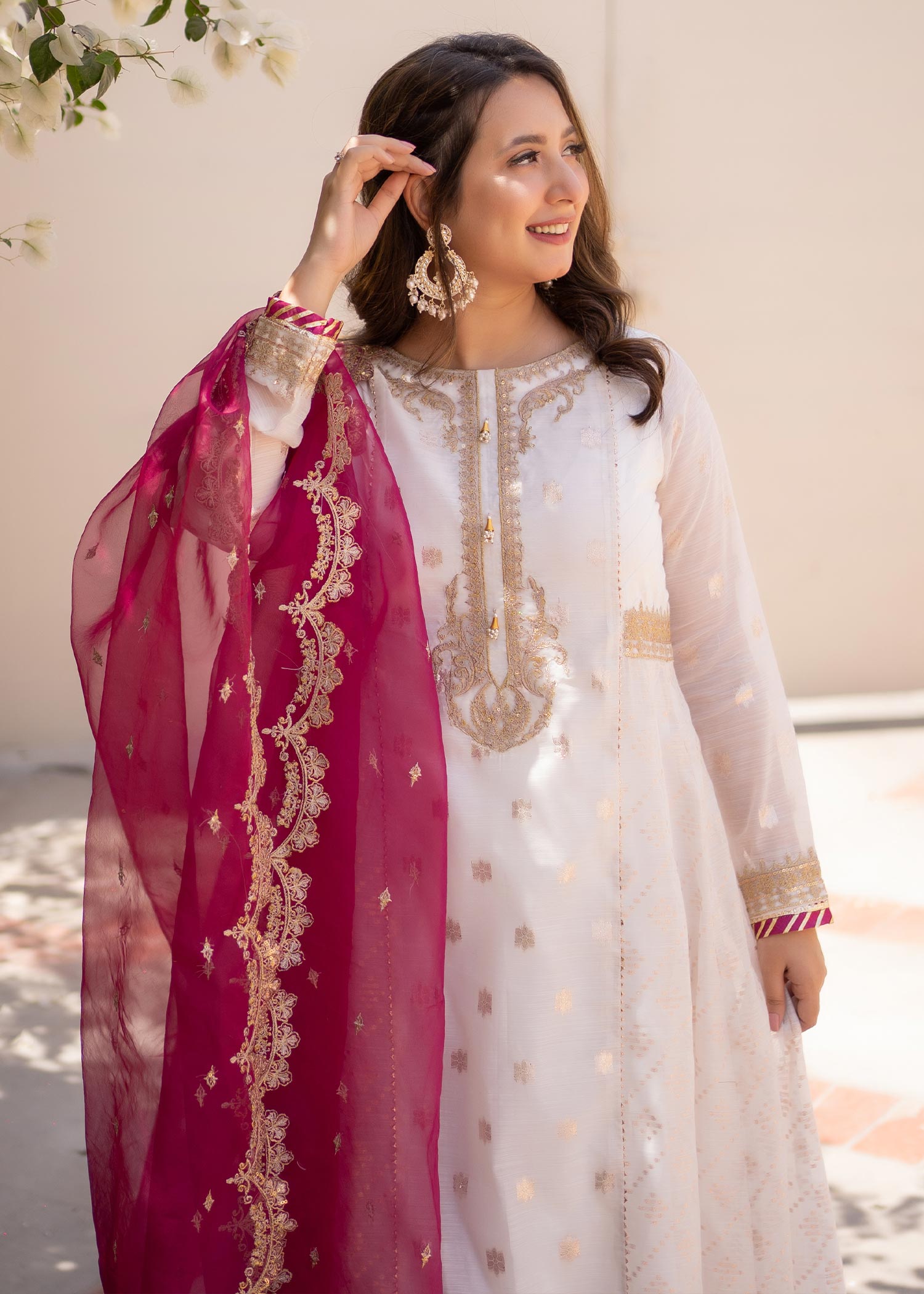 Omal By Komal Chandni (Frock & Dupatta) Women 2pcs