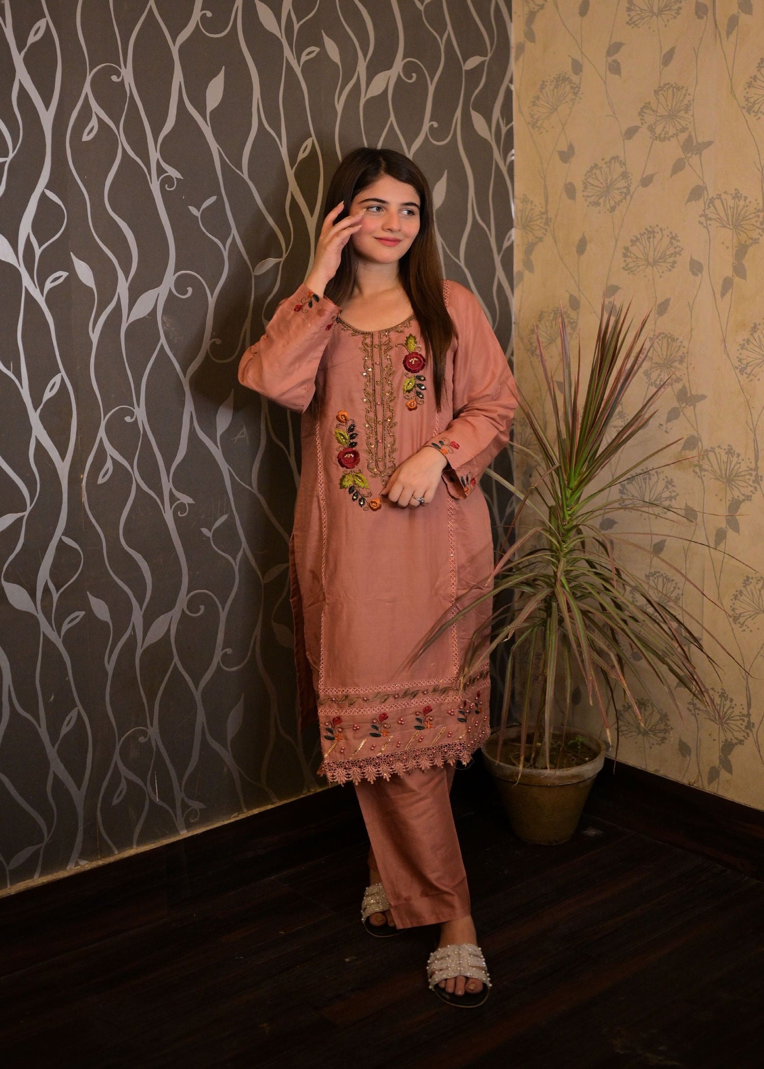 Four Season Boutique SHAHEEN SOFT COTTON PINK Women 3pcs