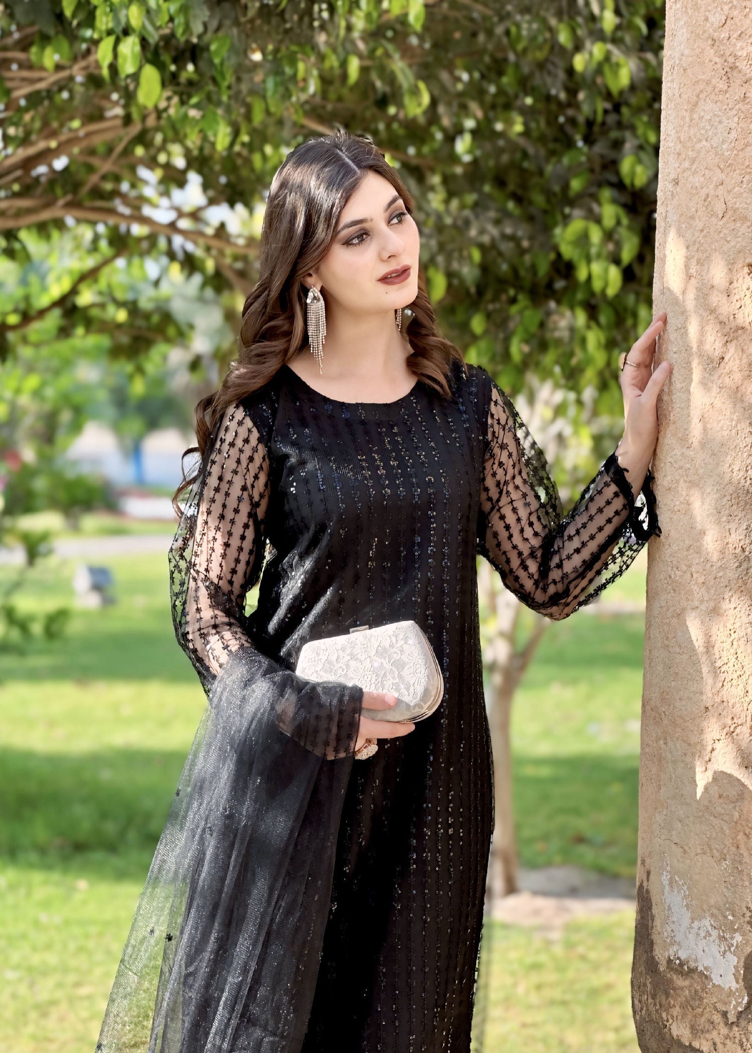 Laal Clothing LA 048 Black Women 3pcs