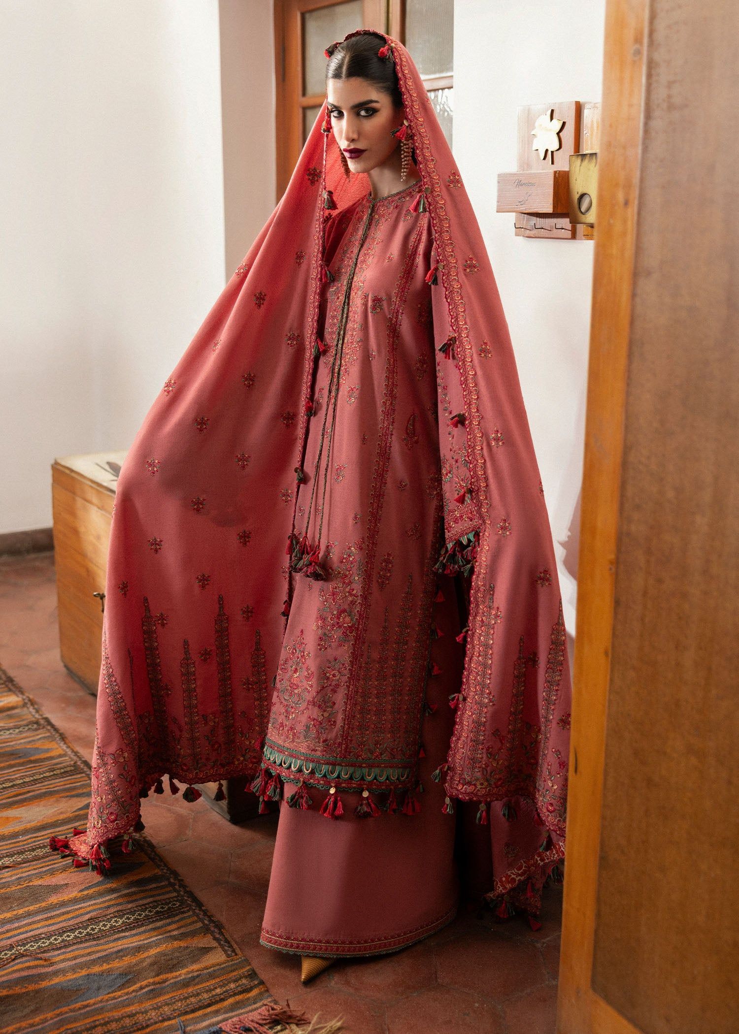 Hussain Rehar Tulle Women 3pcs