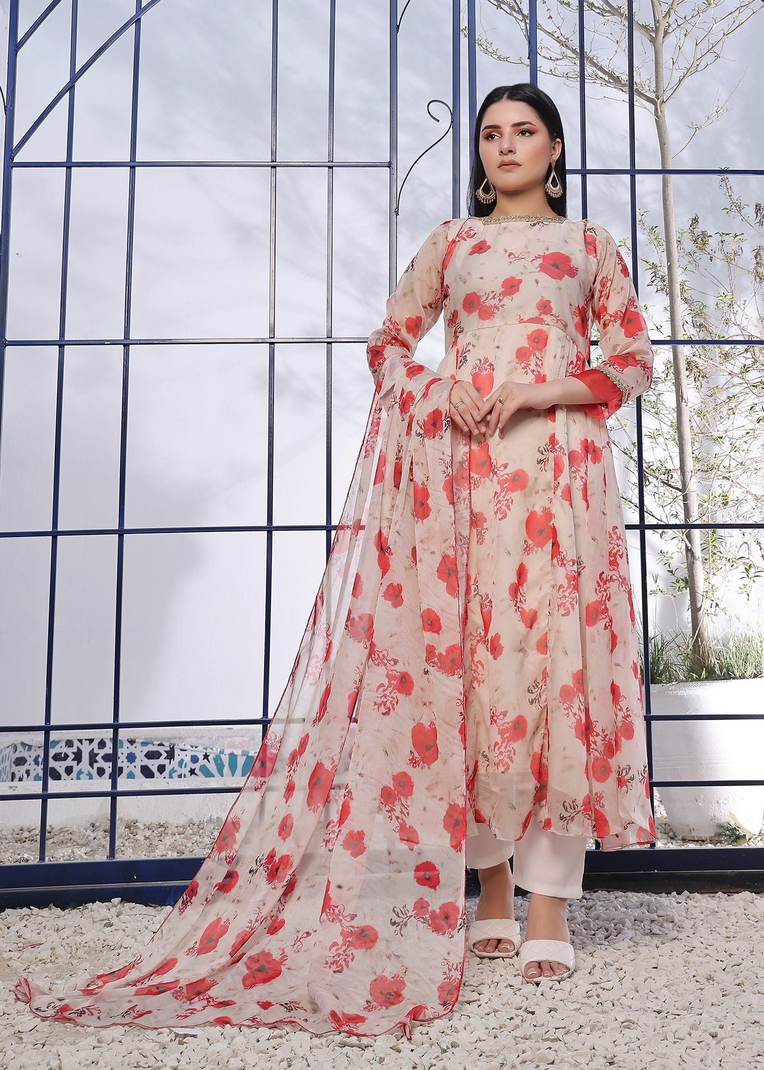 Nazmina Ruby red amaryllis Women 3pcs