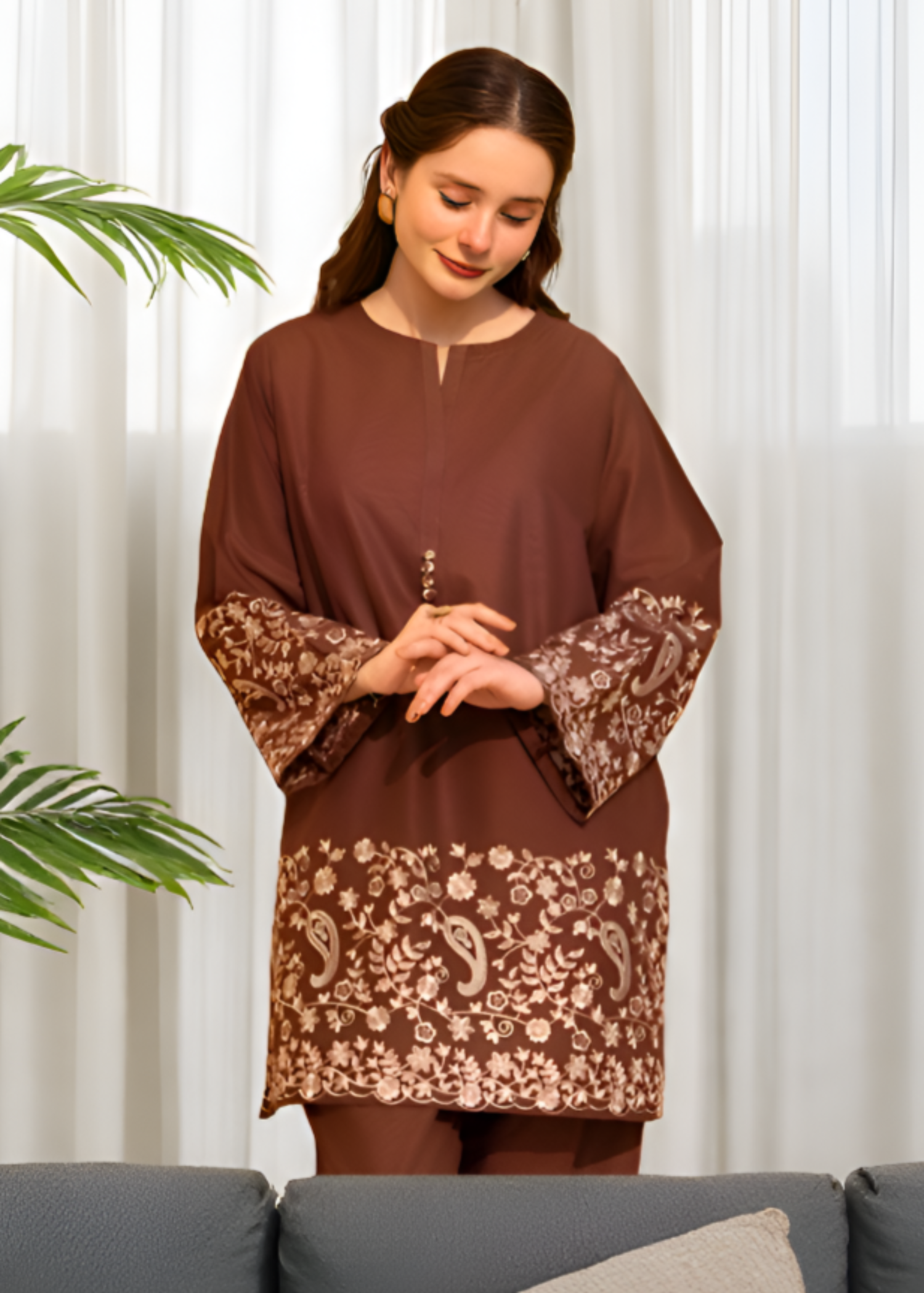 Tawakal Closet Brown Women 2pcs