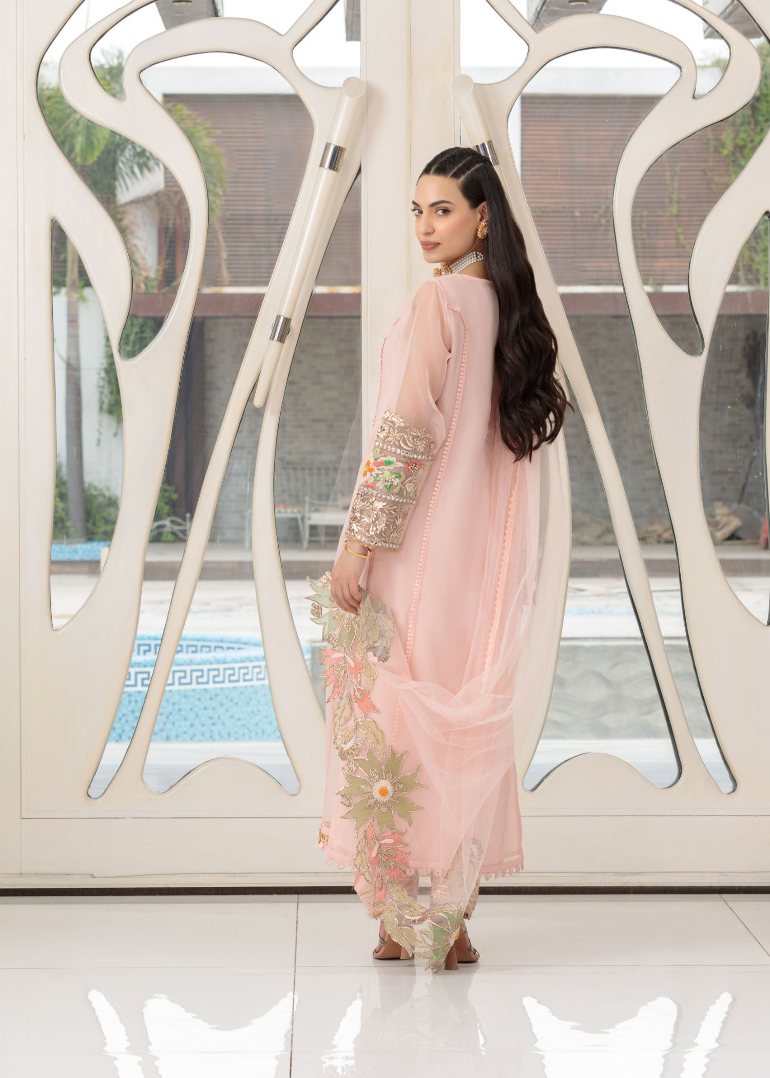 Khuda Baksh Creations M 106 Pink Women 4pcs