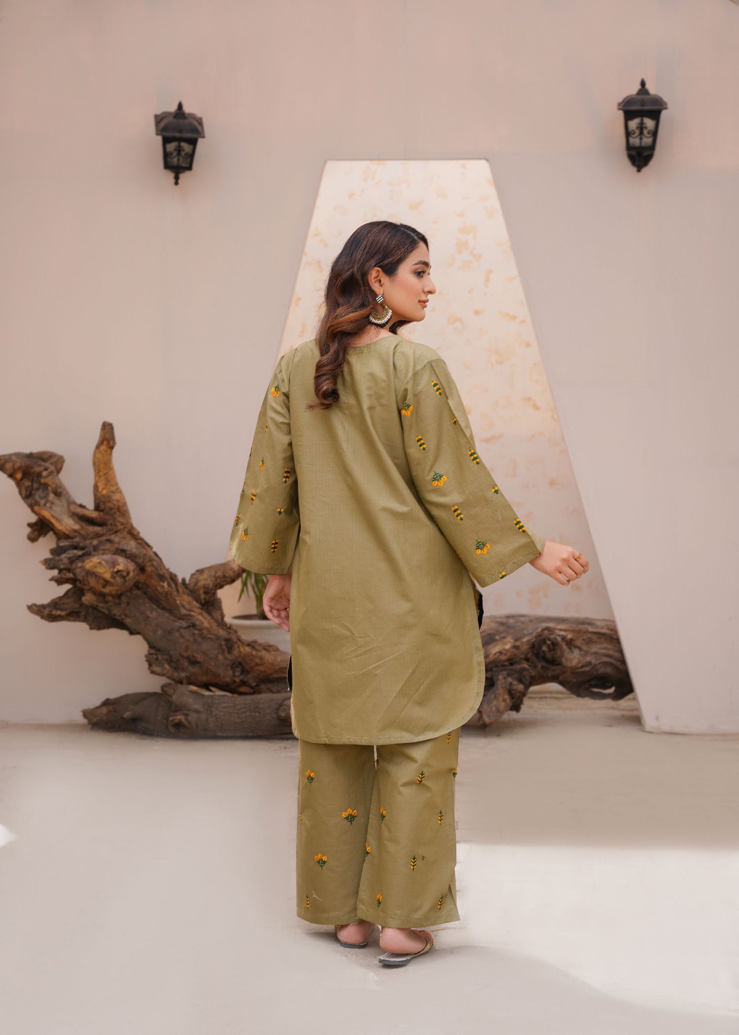 Rang Riwaj Oobi stitched embroidered kurti Women 2pcs