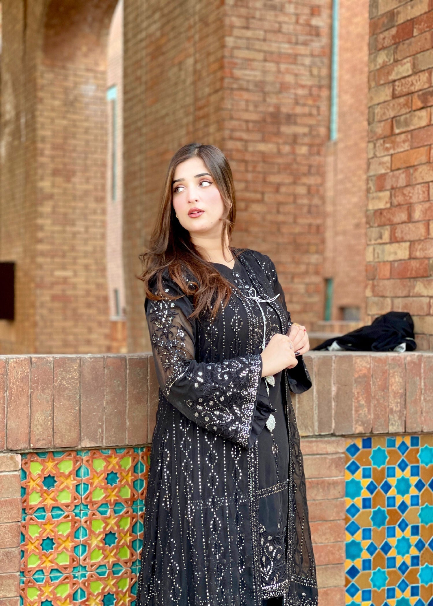 Rangoon Clothing Tajdar Midnight Black Women 4pcs