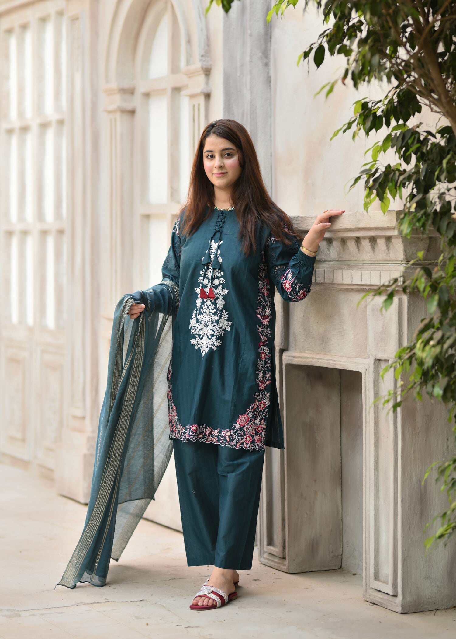 Four Season Boutique SUNSHINE COTTON SEA GREEN Women 3pcs