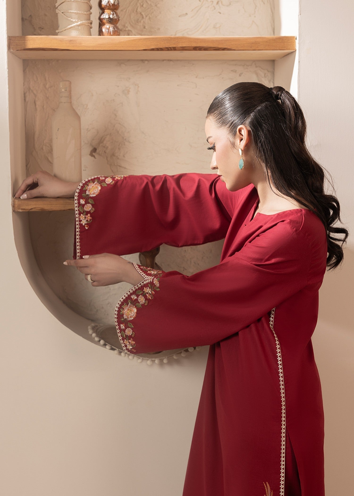 Cinq Apparel Cranberry Women 2pcs