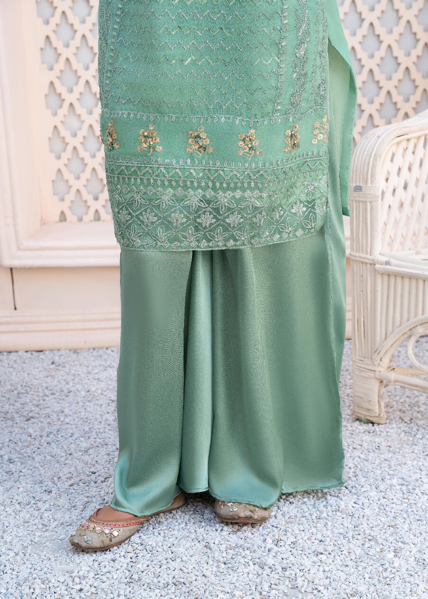 Mishkaat Clothing Ayezel Pistachio Women 3pcs