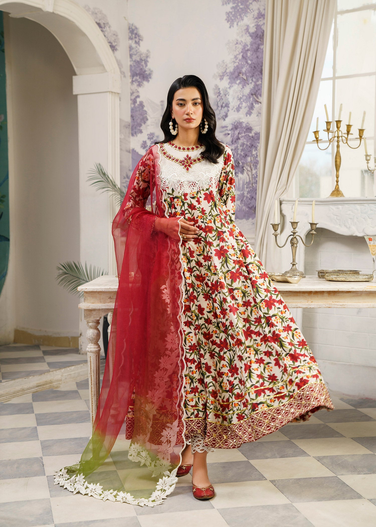 Rj’s Pret RED FLEURS| NEO | RJS PRET Women 2pcs