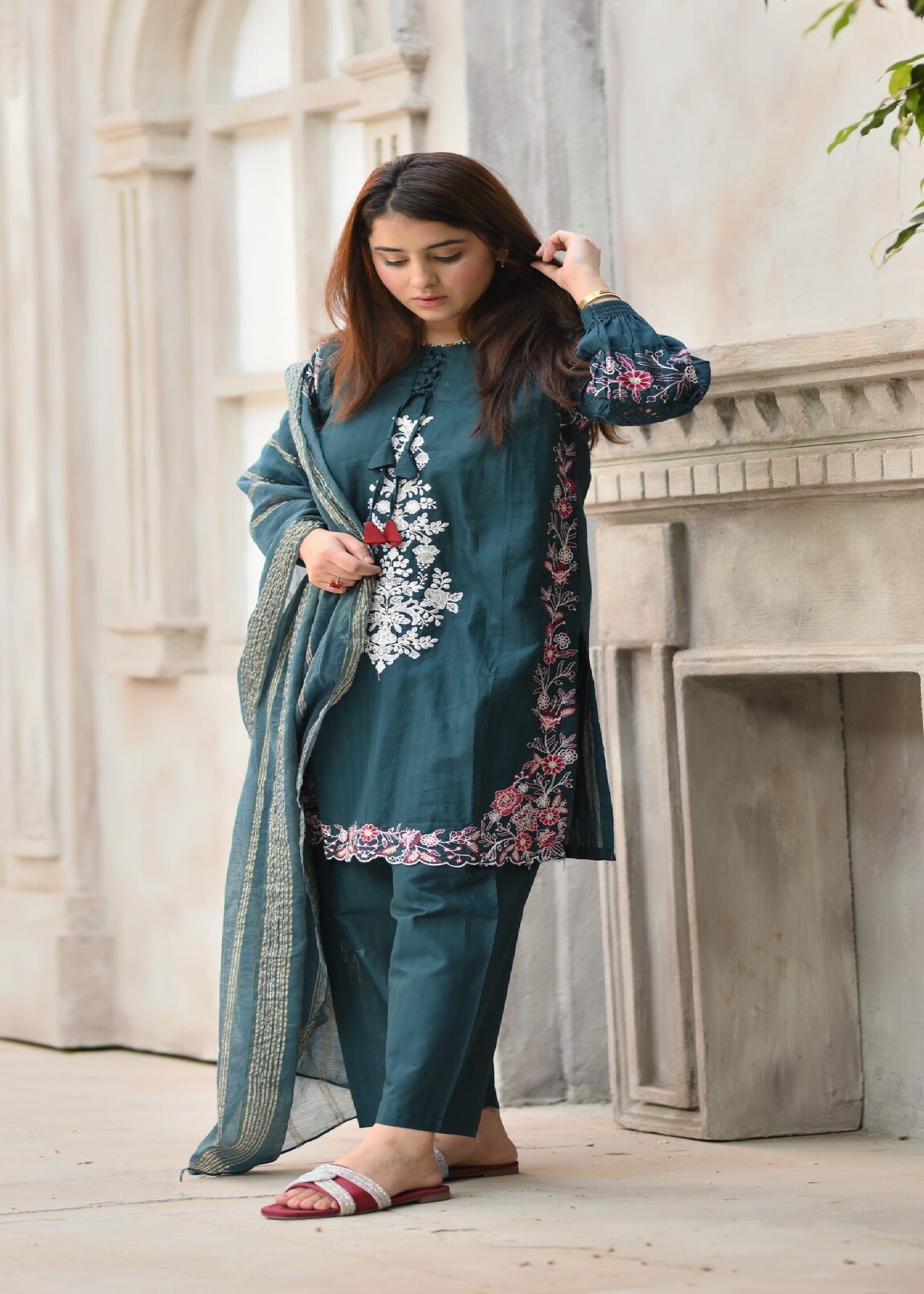 Four Season Boutique SUNSHINE COTTON SEA GREEN Women 3pcs