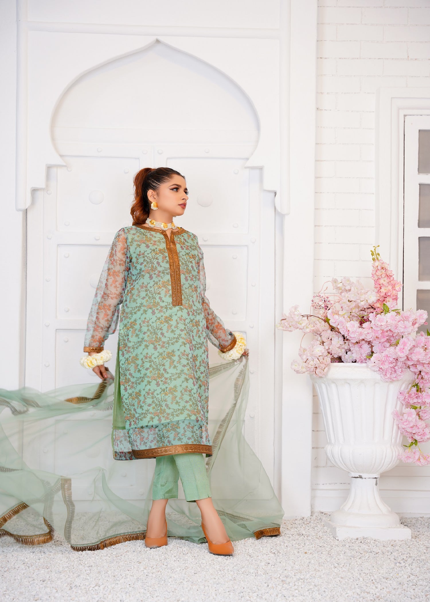 Emeralds AQUA PALE Women 3pcs