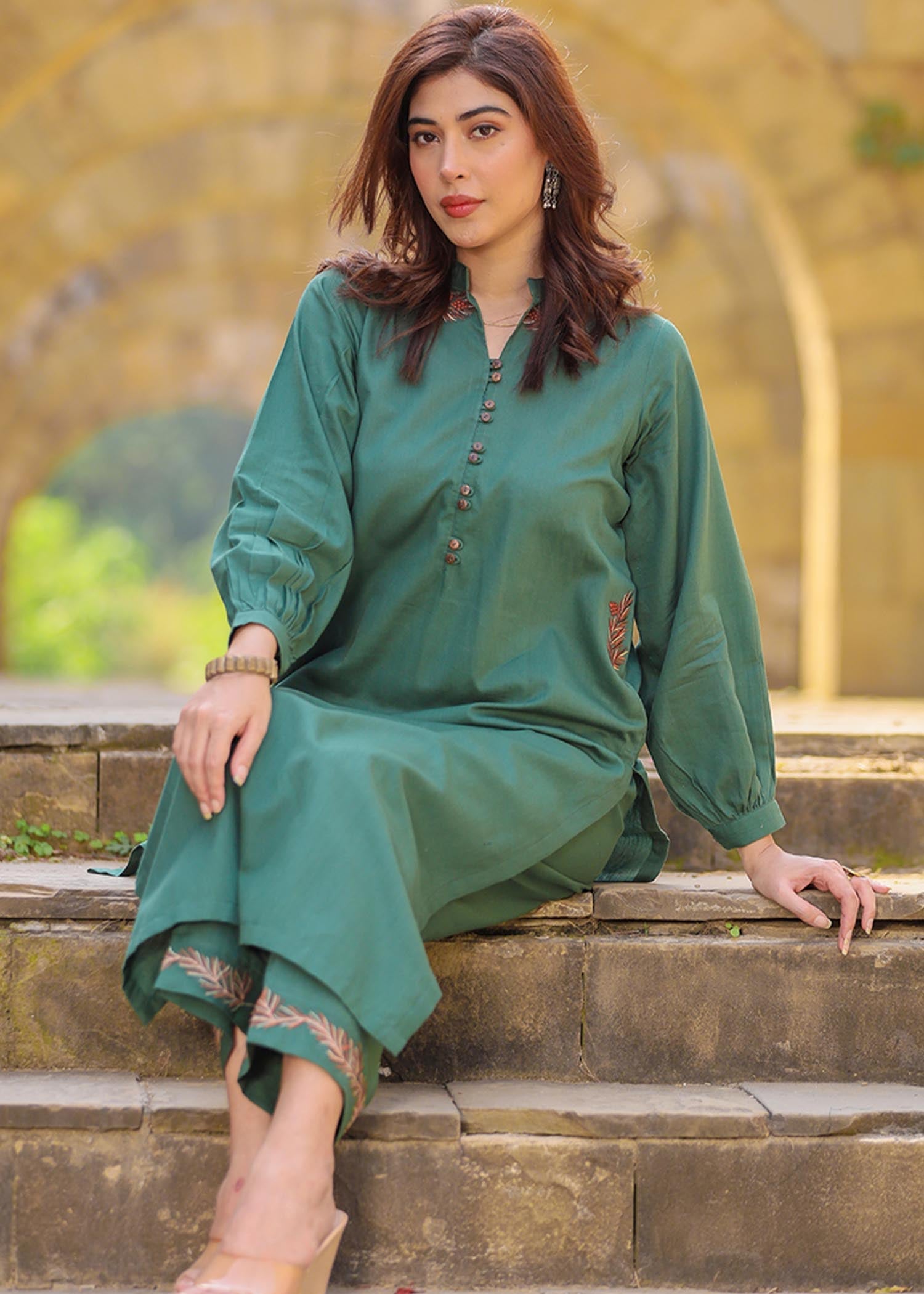 Aks-e-Jahan CONIFER Women 2pcs