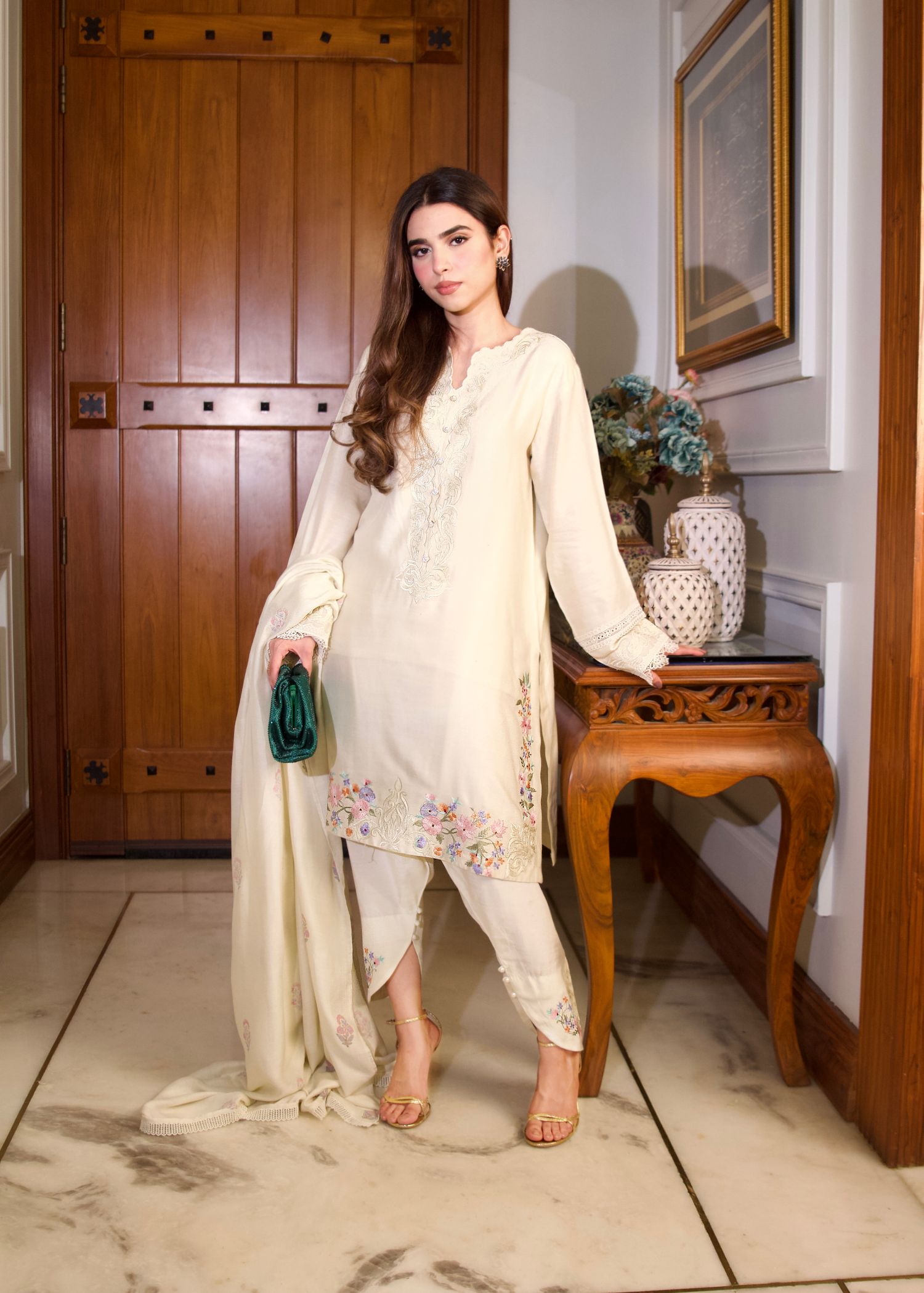 Maroon By Iqra Chaudhry BOTANICAL CANVAS Women 3pcs