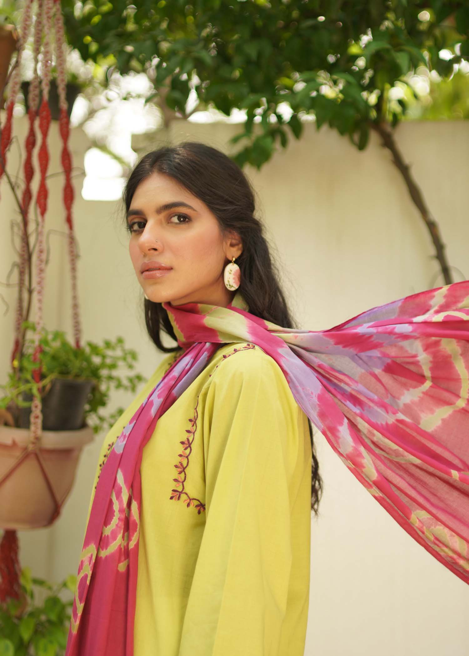 Bespoke Mehendi Green kurta BS SS21 04 Women 2pcs