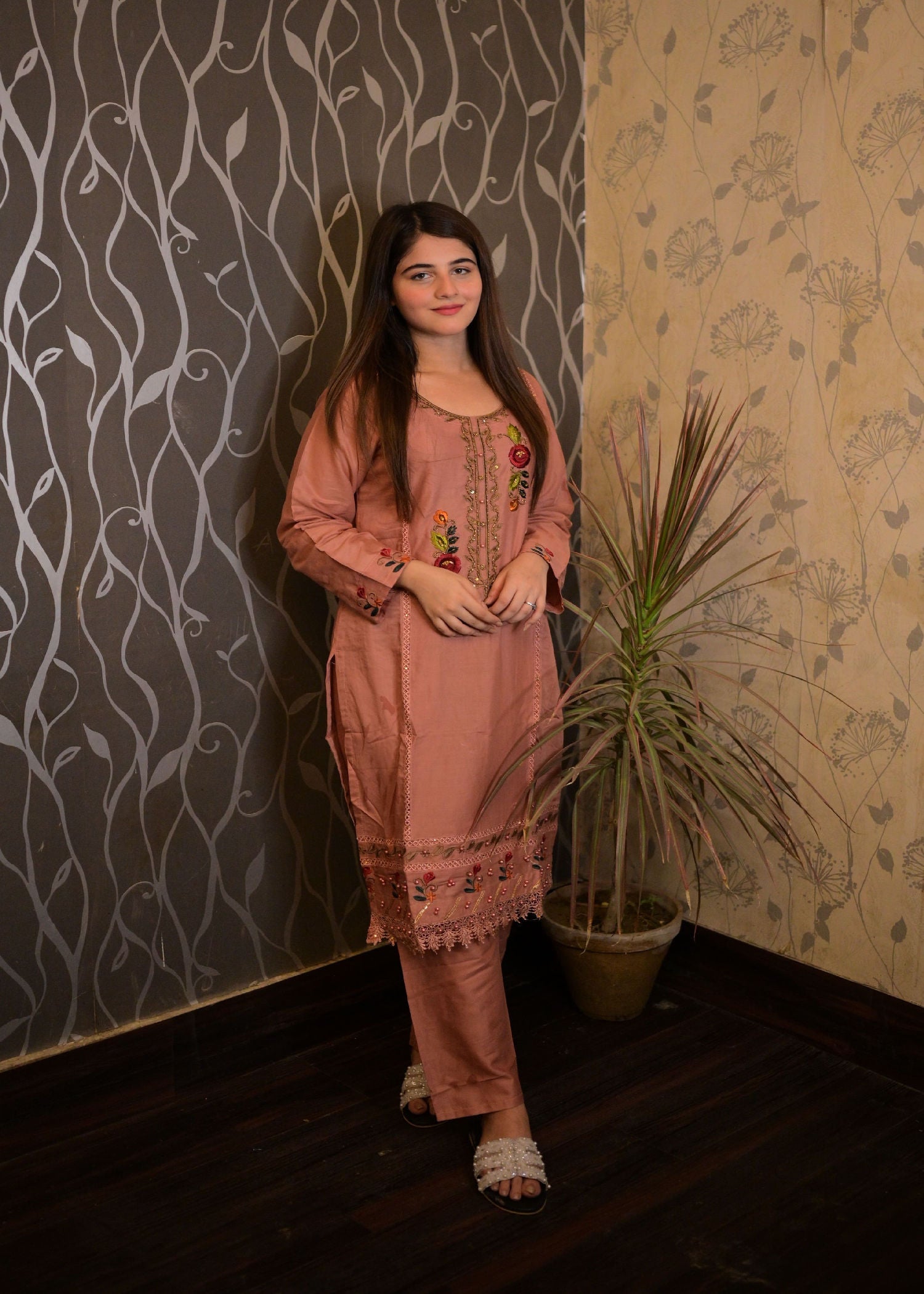 Four Season Boutique SHAHEEN SOFT COTTON PINK Women 3pcs