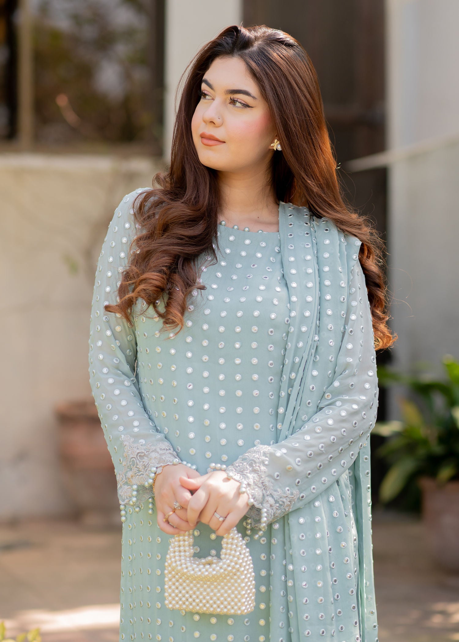 Rang-e-Haya Salina (Ice blue) Women 4pcs