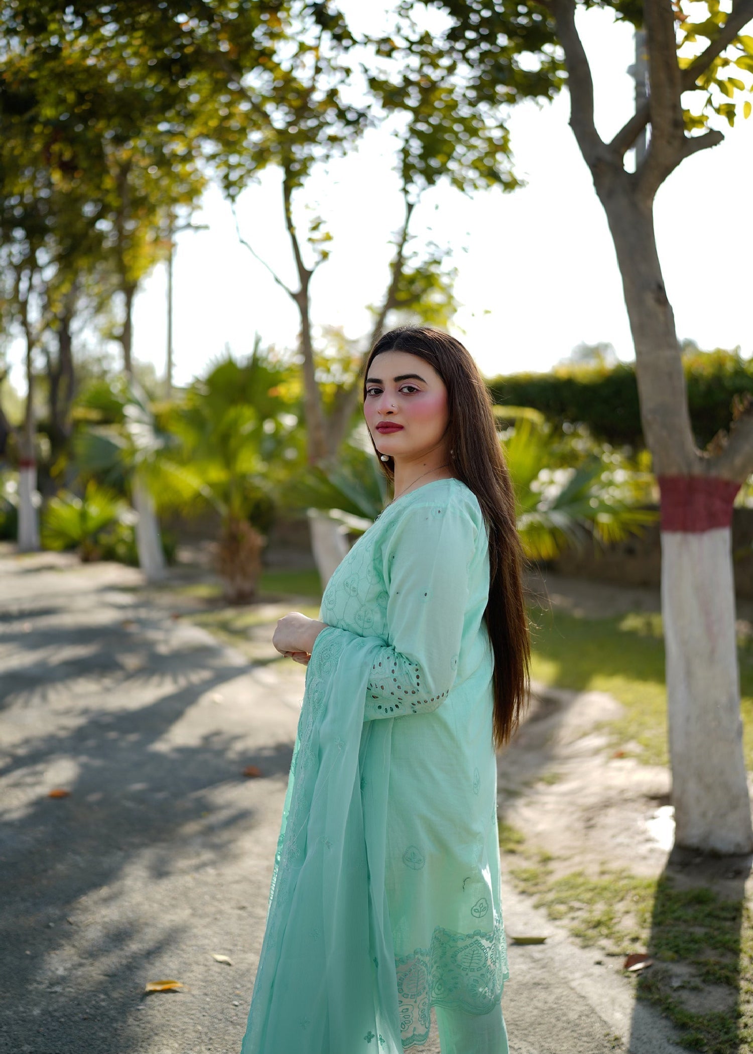 Four Season Boutique Forever Cotton Aqua Blue Women 3pcs